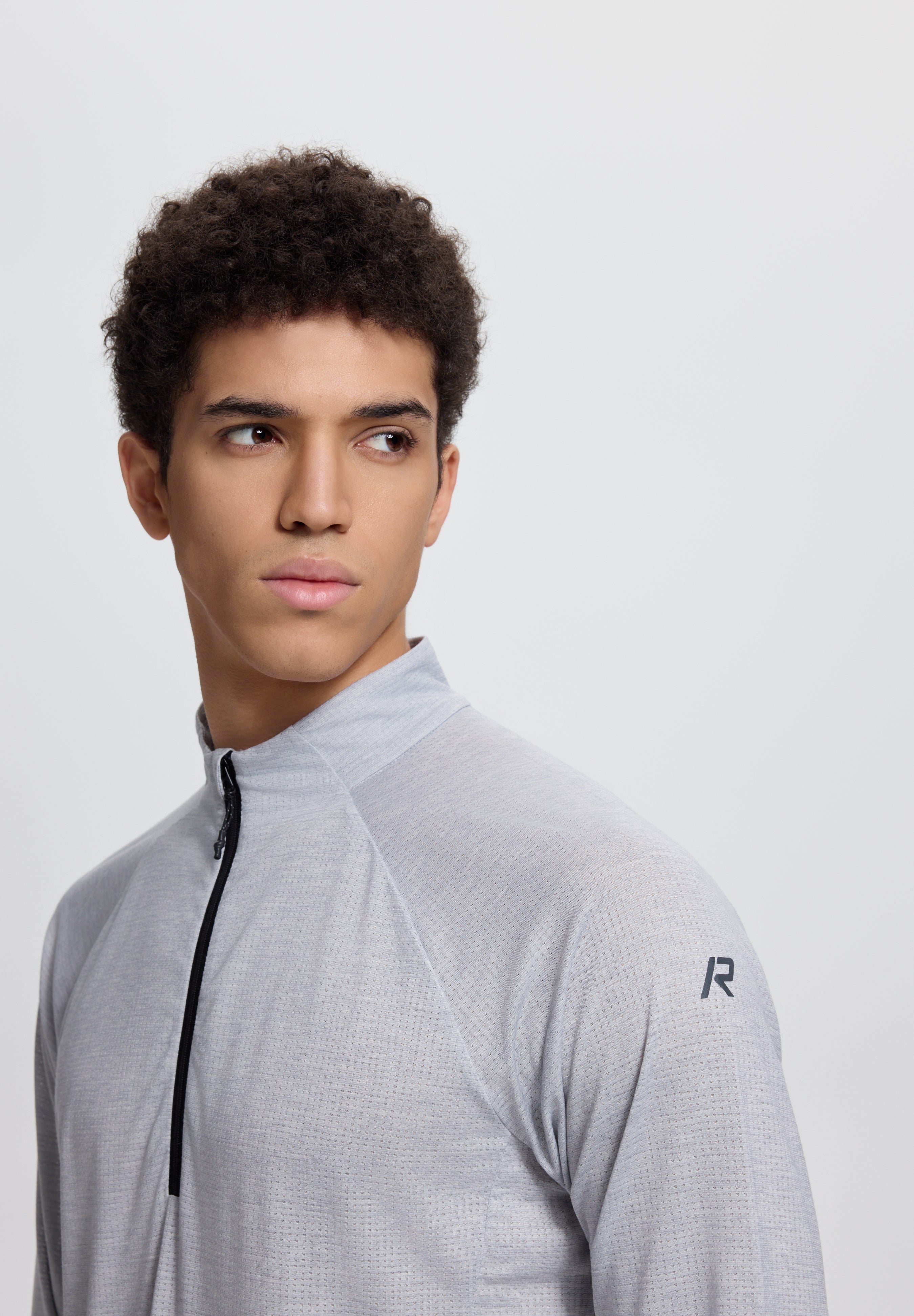 Mens Myran Lightweight Melange Half Zip