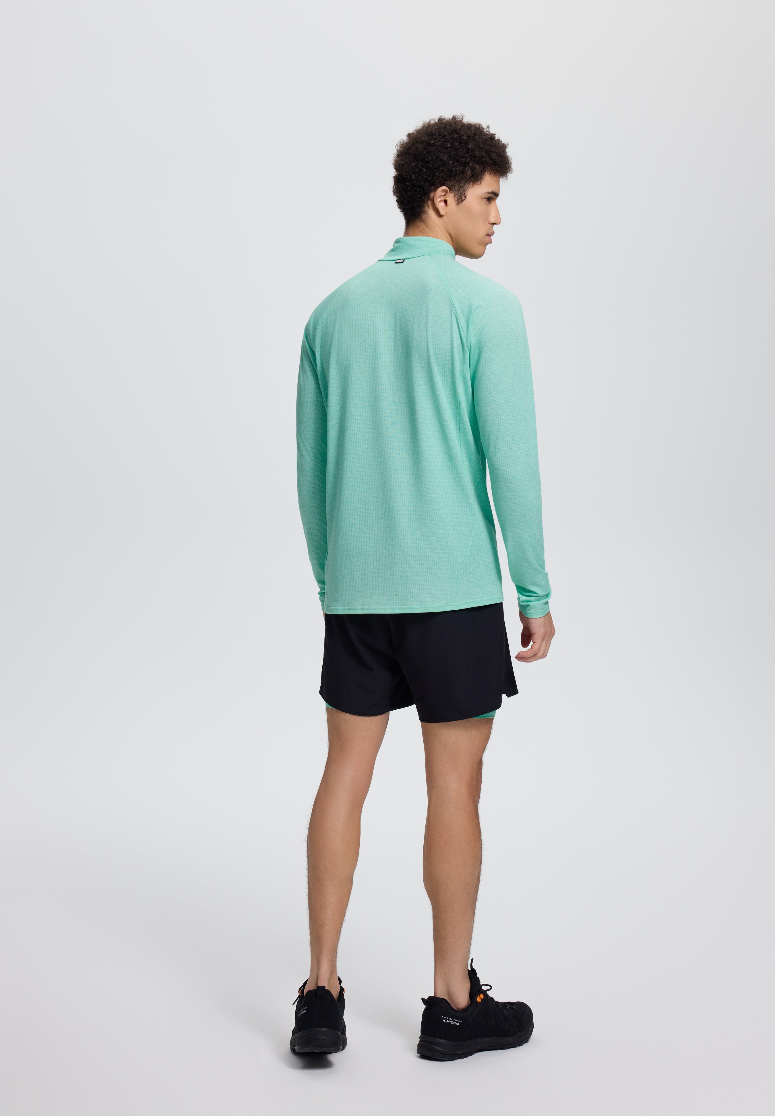 Mens Myran Lightweight Melange Half Zip