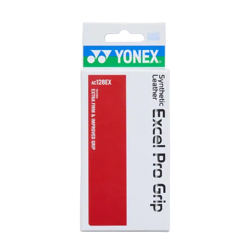 Badminton Synthetic Leather Excel Pro Grip White