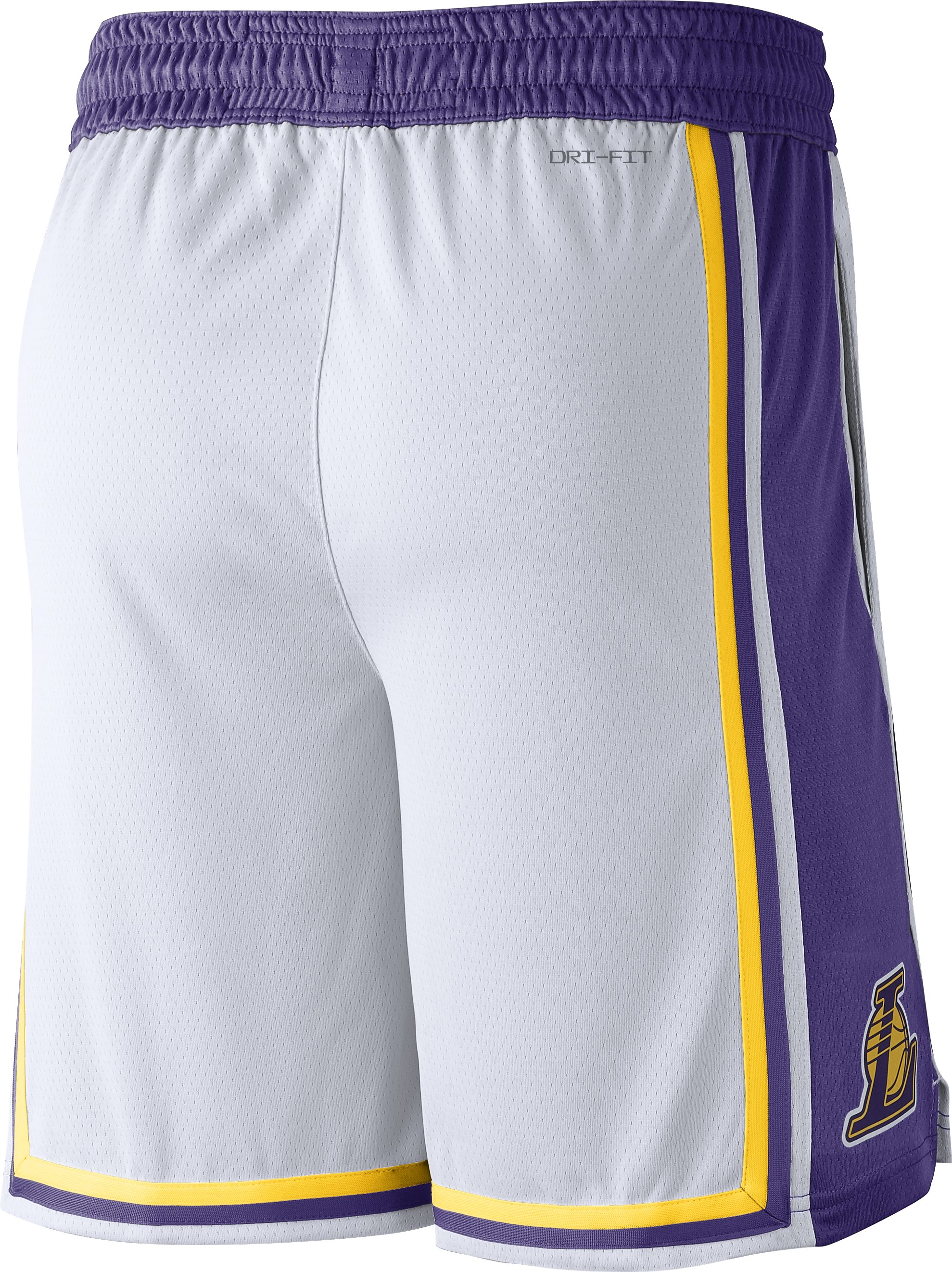 Mens Los Angeles Lakers Dri-Fit Swingman Short