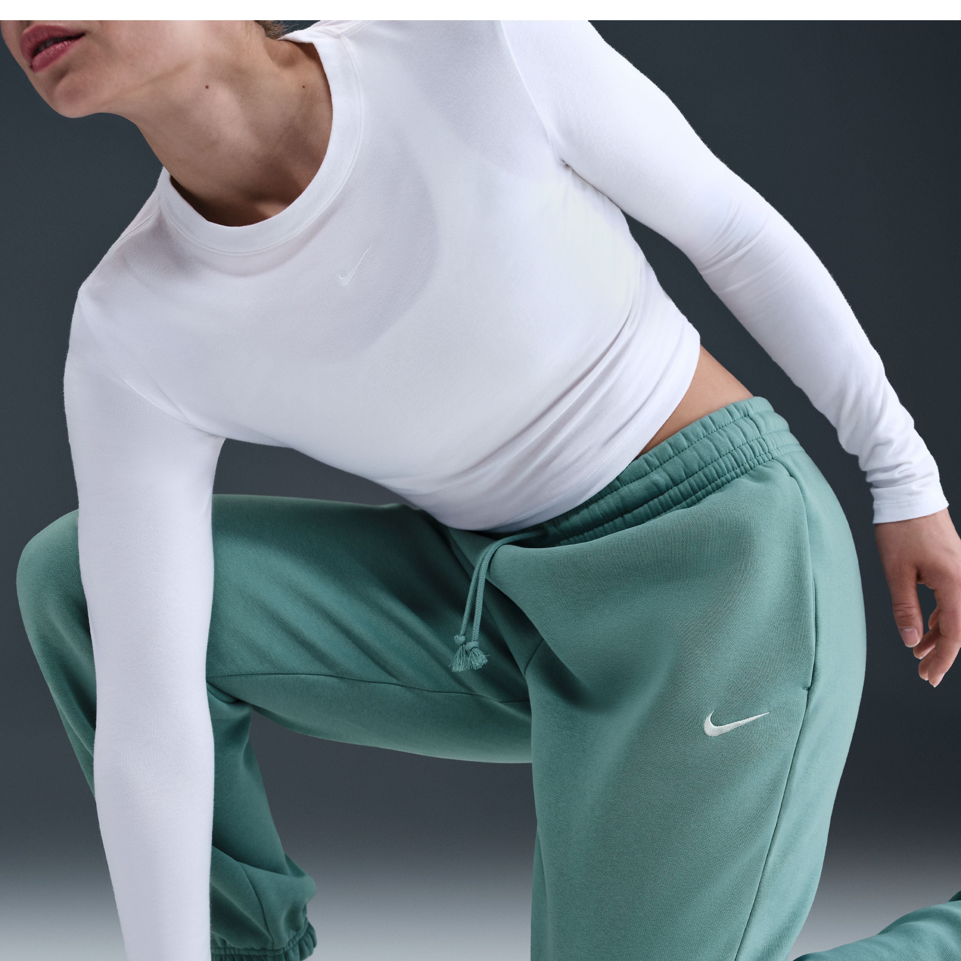 Womens Phoenix Fleece High Rise Cuff Pants