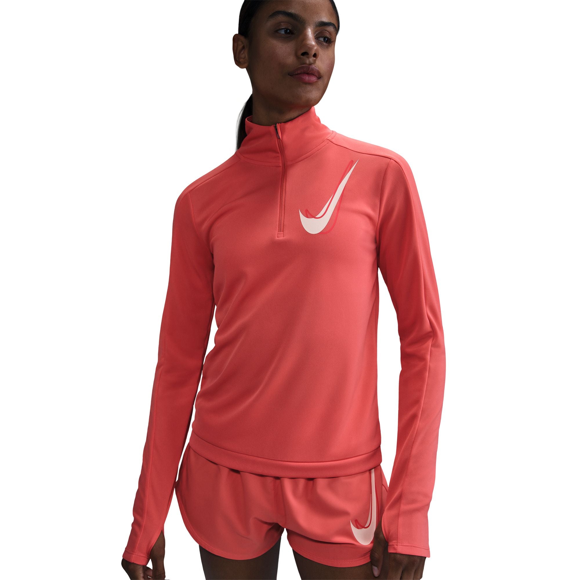 Womens 1/2-Zip Running Midlayer Long Sleeve