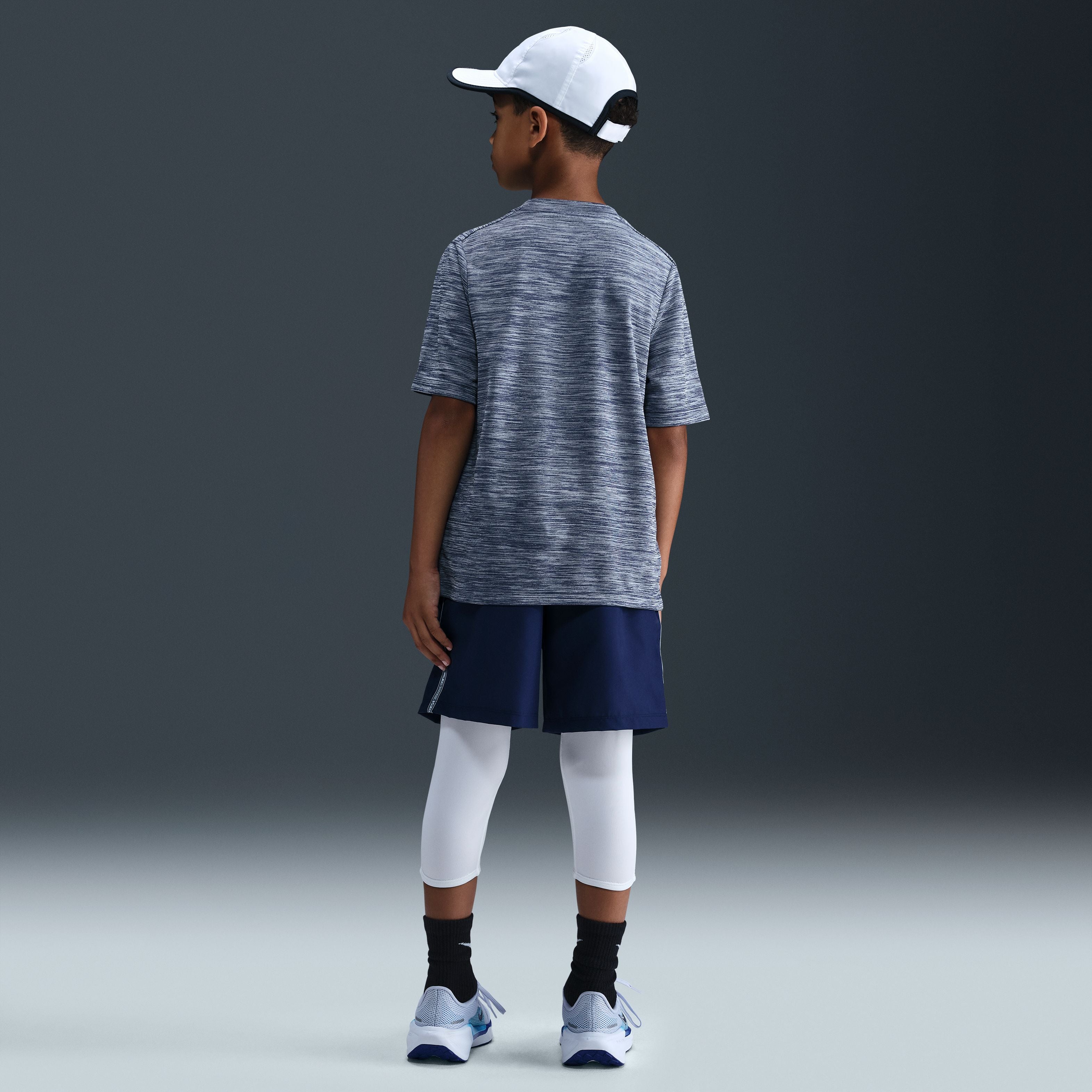 Junior Boys Nike Dri Fit Training Heather Short Sleeve Tshir