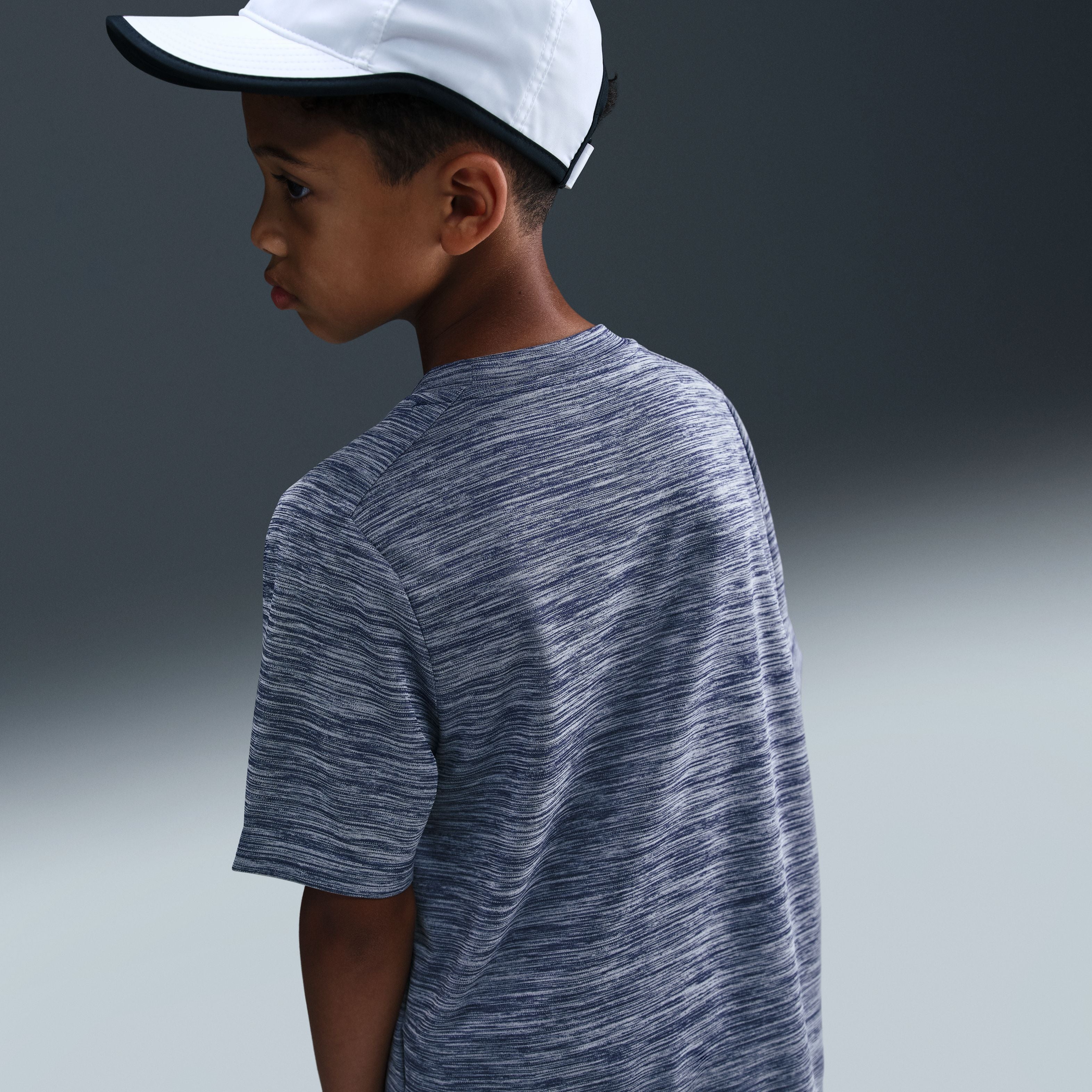 Junior Boys Nike Dri Fit Training Heather Short Sleeve Tshir