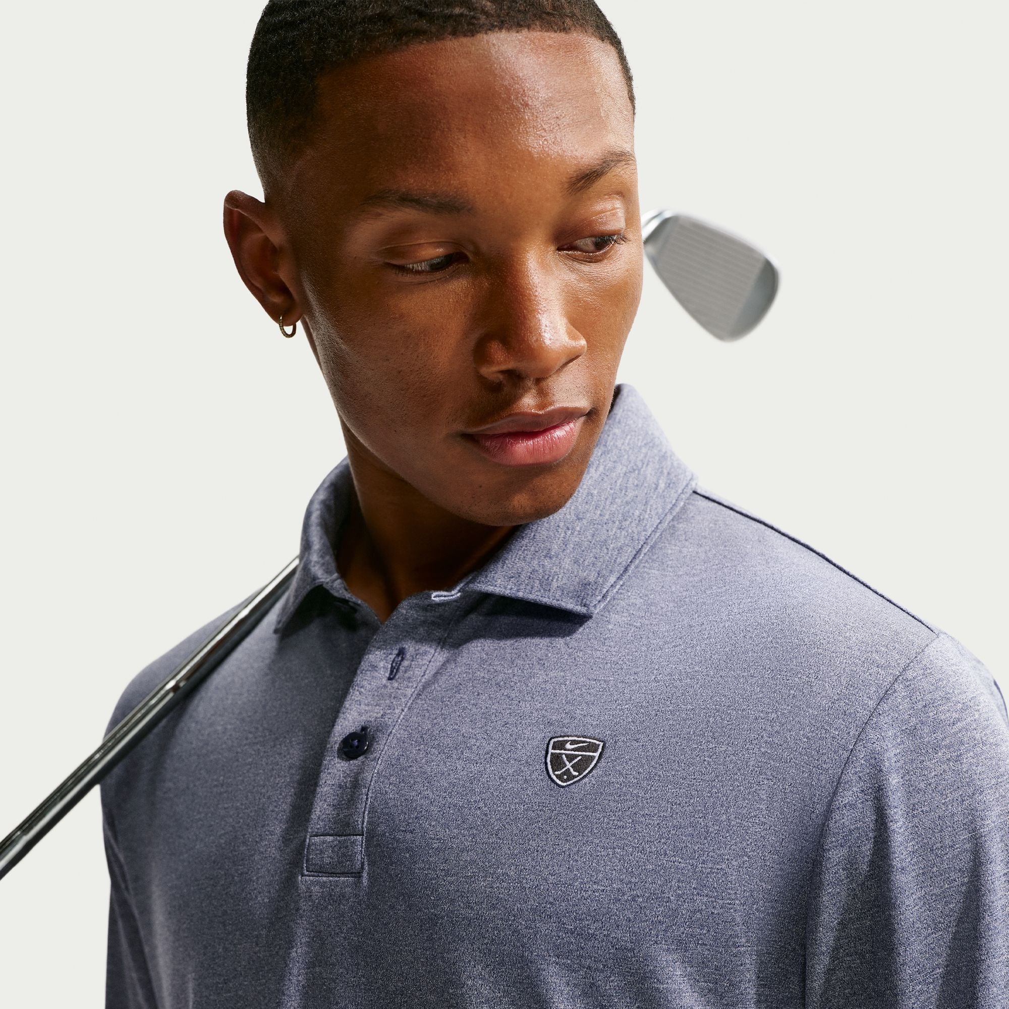Mens Dri-Fit Par5 Heather Golf Polo