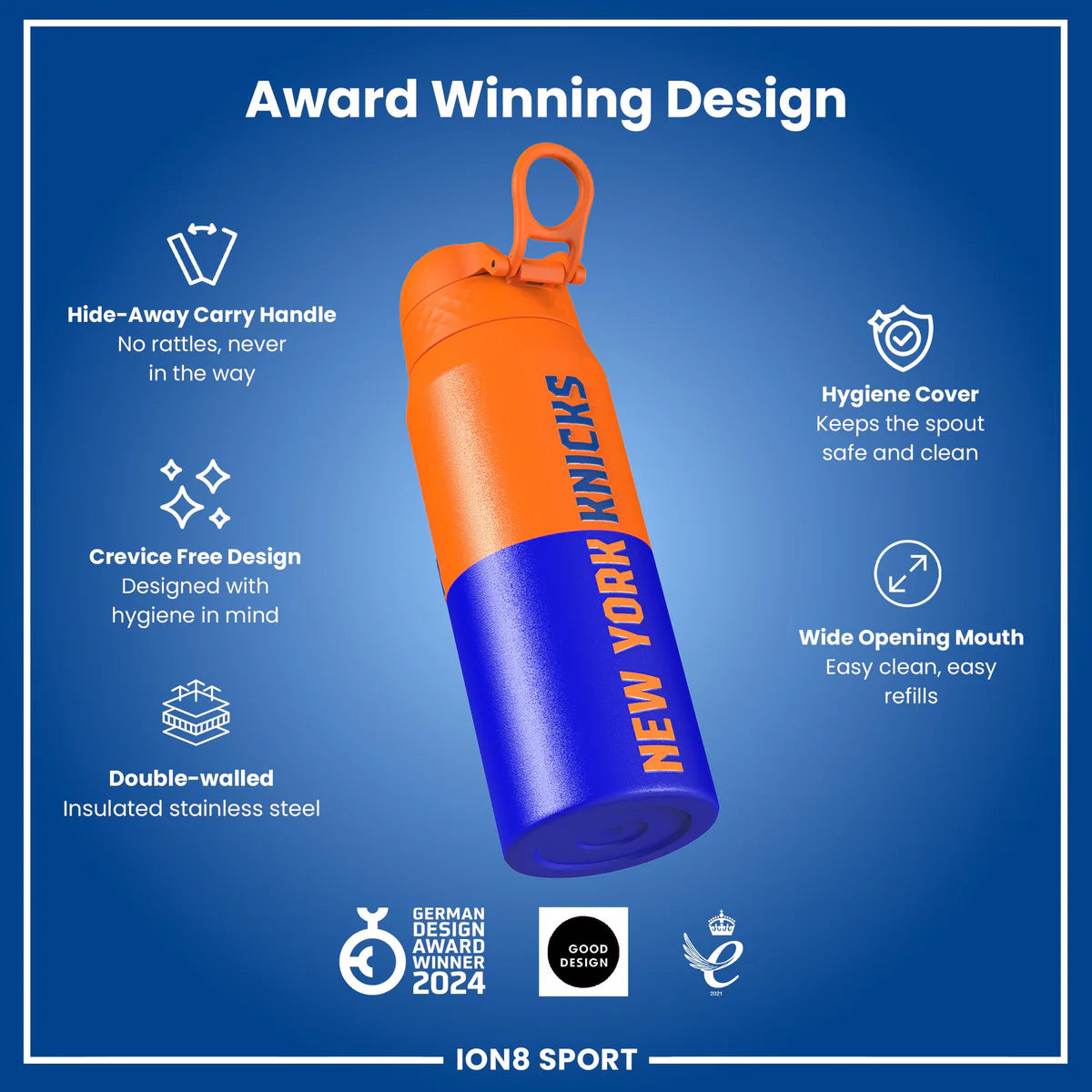 New York Knicks 50 Series 750ml Insulated Water Bottle
