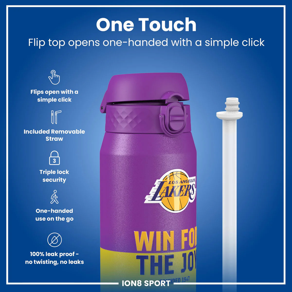 Los Angeles Lakers 50 Series 750ml Insulated Water Bottle