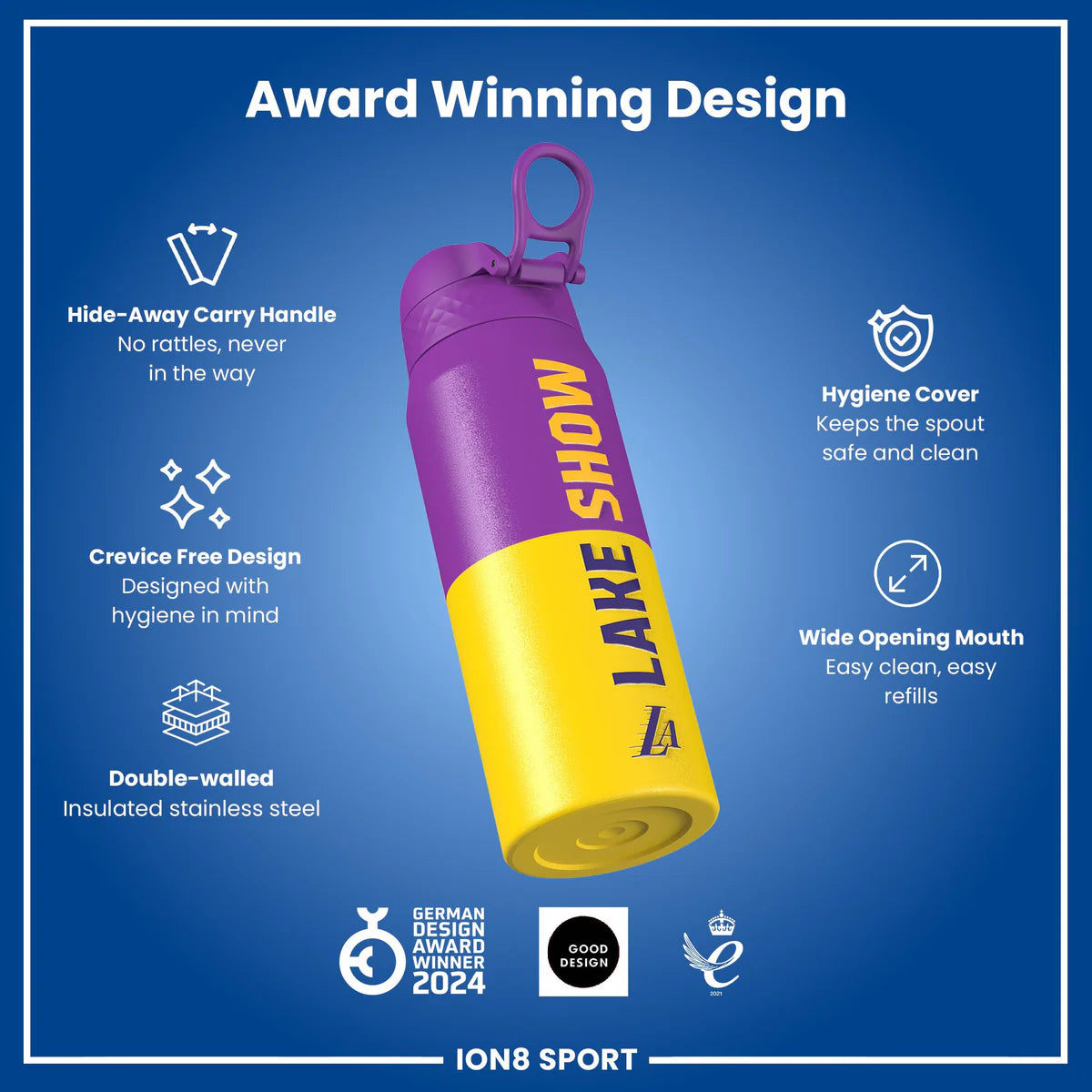 Los Angeles Lakers 50 Series 750ml Insulated Water Bottle