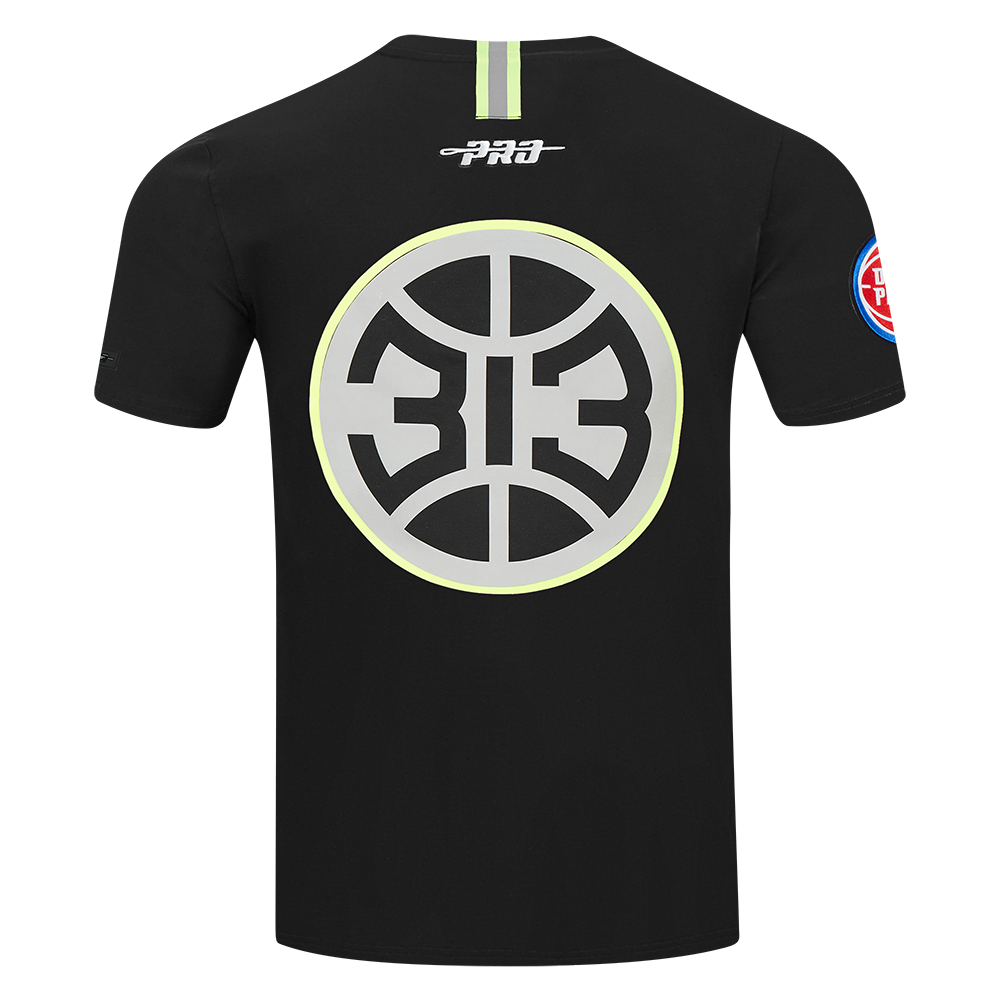 Mens Detroit Pistons Hi-Vis T-Shirt