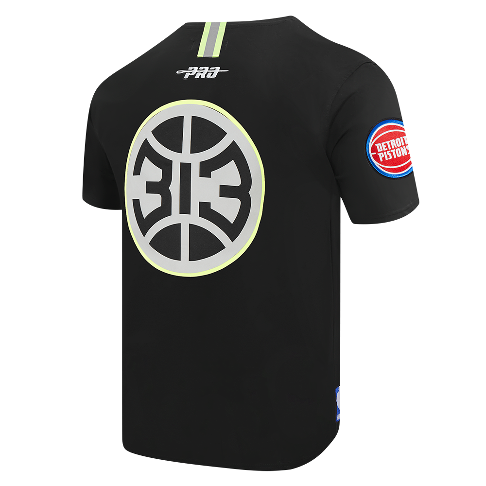 Mens Detroit Pistons Hi-Vis T-Shirt