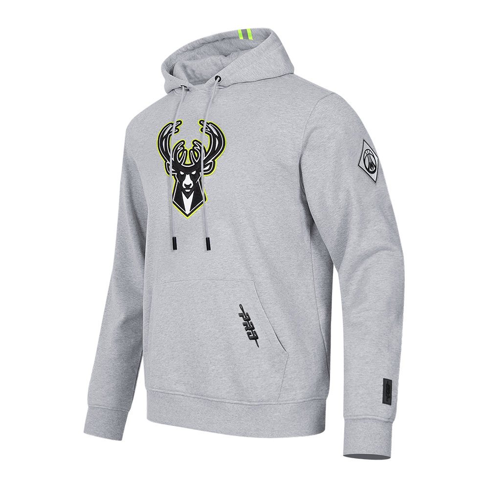 Mens Milwaukee Bucks Hi-Vis Fleece Hoodie