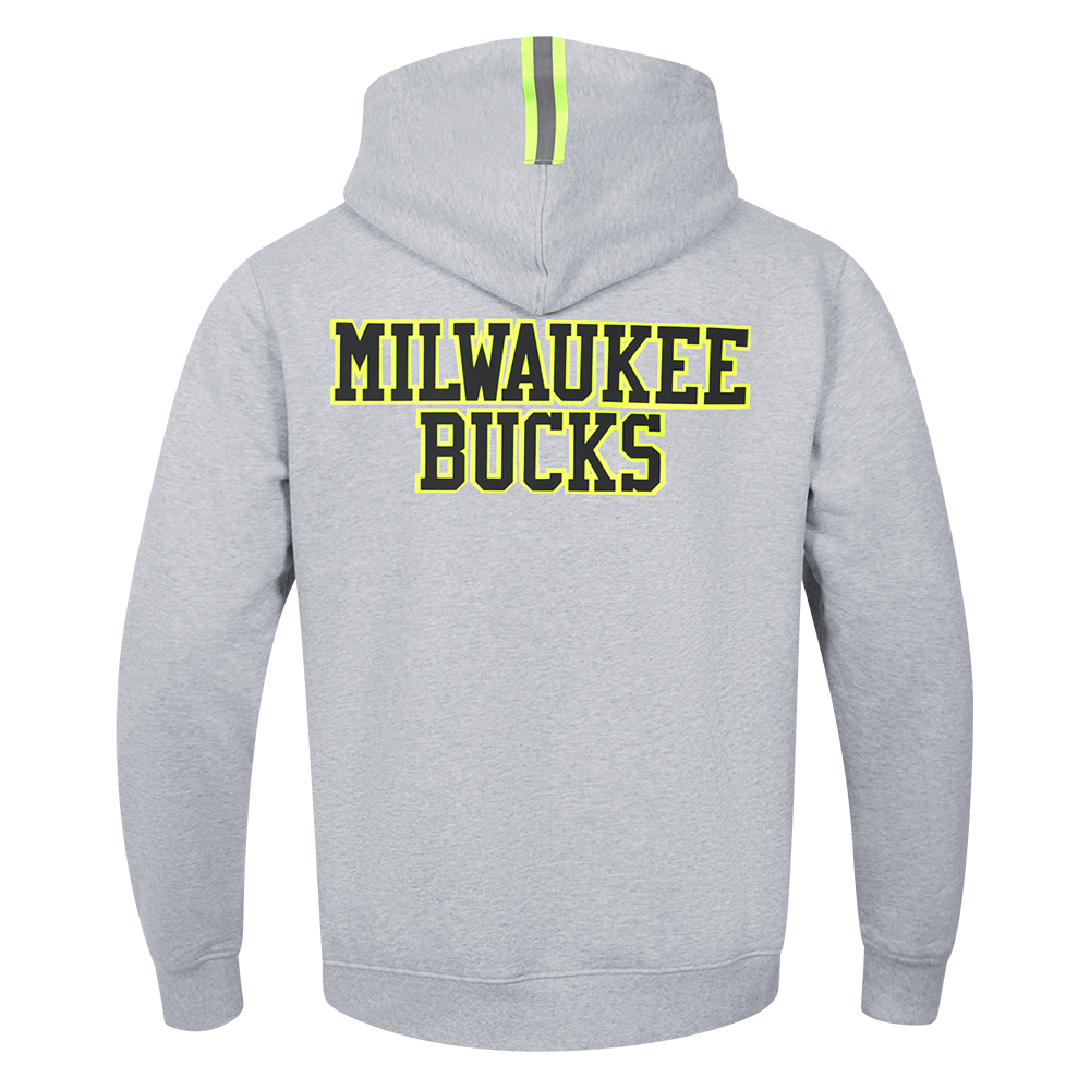 Mens Milwaukee Bucks Hi-Vis Fleece Hoodie