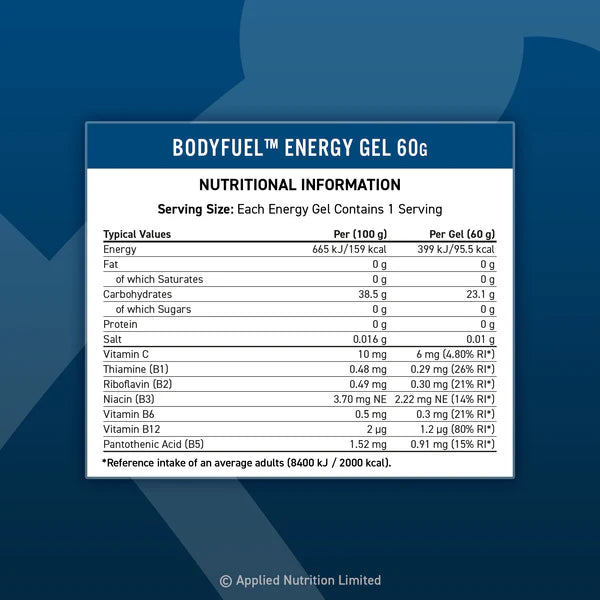 Body Fuel Energy Drink Can Blue Orange 330 Milliliters