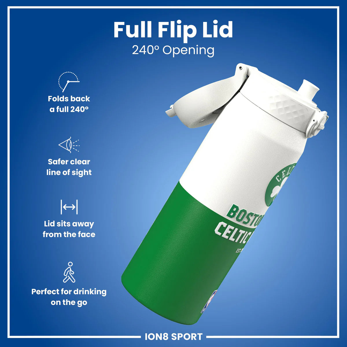 Boston Celtics 50 Series 750ml Insulated Water Bottle