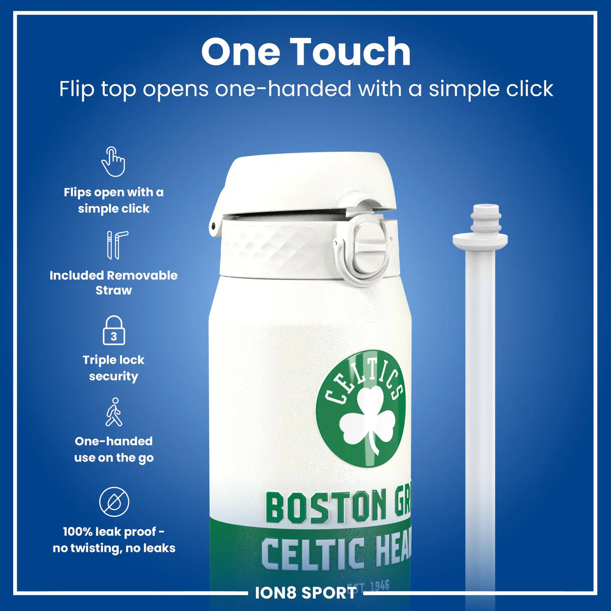 Boston Celtics 50 Series 750ml Insulated Water Bottle