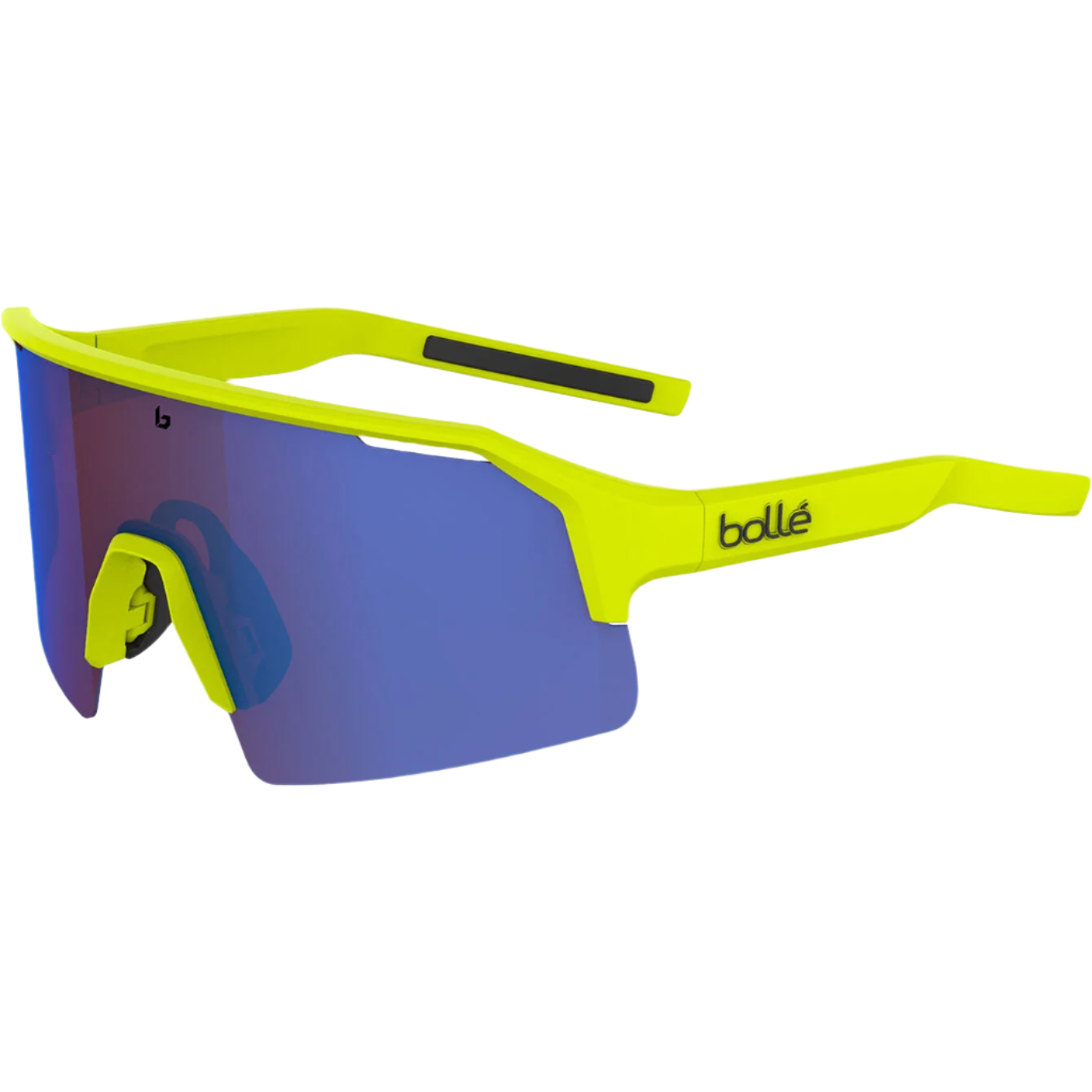 C-Shifter Acid Yellow Matte Brown Blue Cat 3 Sport Sunglass