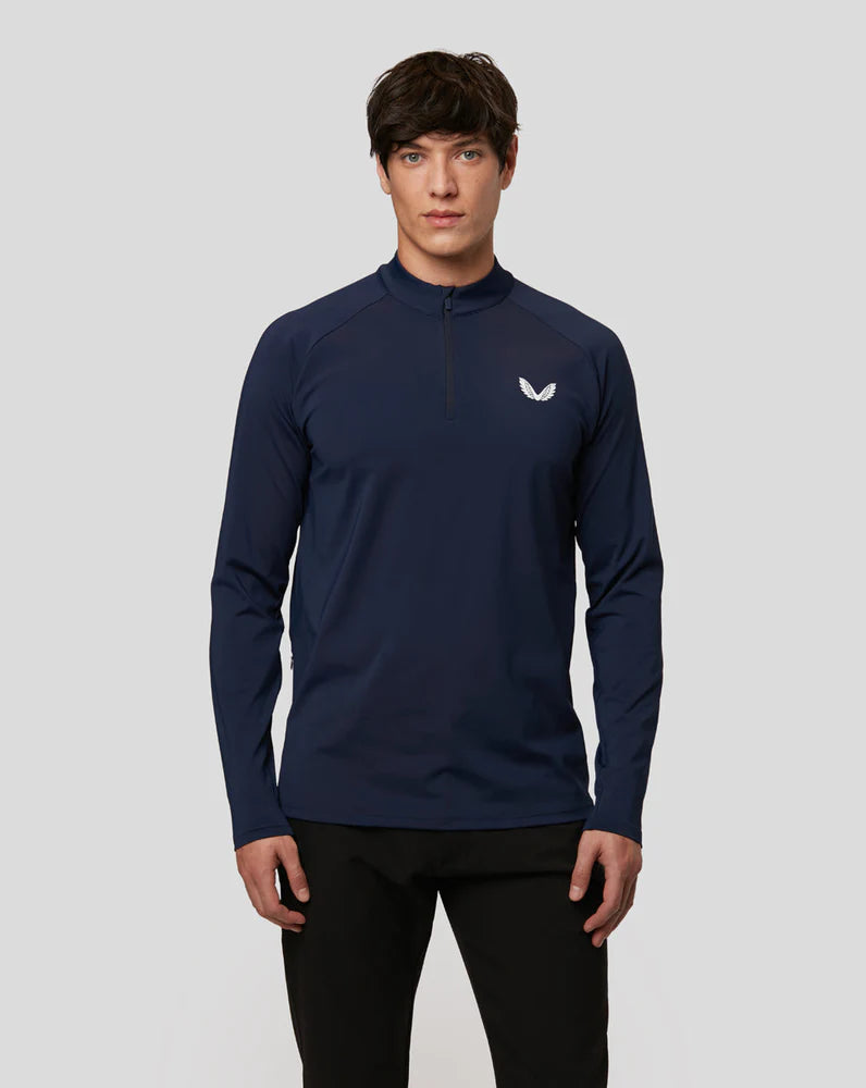 Castore Mens Peacoat Panel 1/4 Zip - Shop Online UAE- GO SPORT UAE