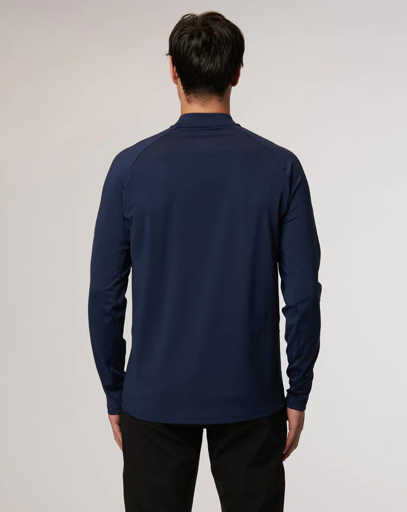 Mens Peacoat Panel 1/4 Zip