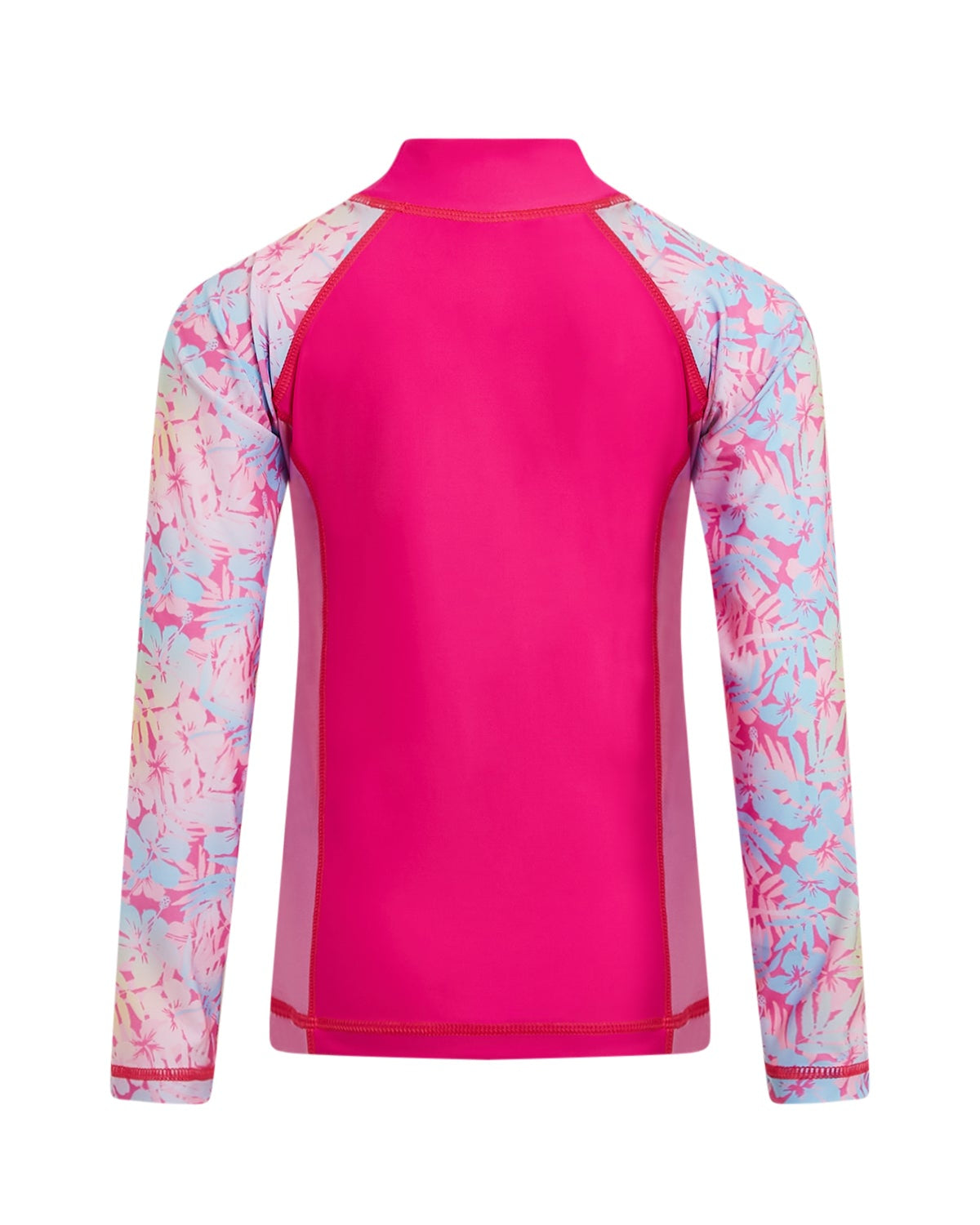 Girls Floral Rainbow Longsleeve RashGuard