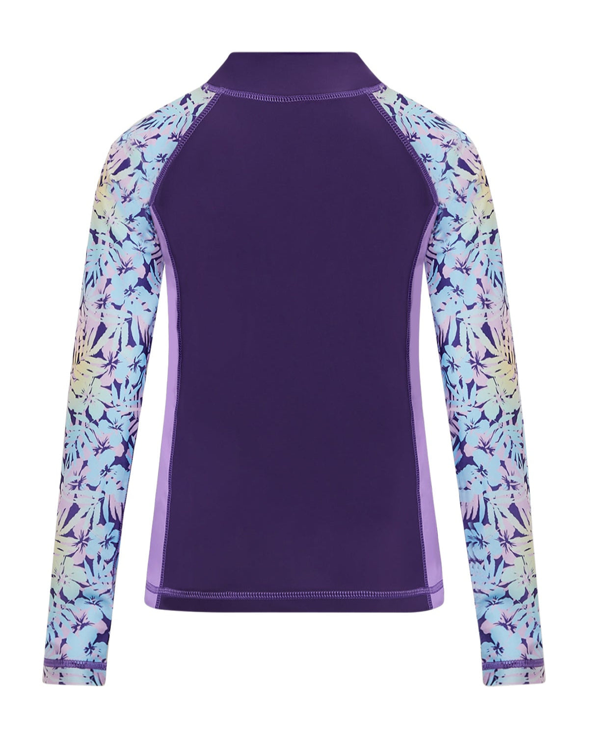 Girls Floral Rainbow Longsleeve RashGuard