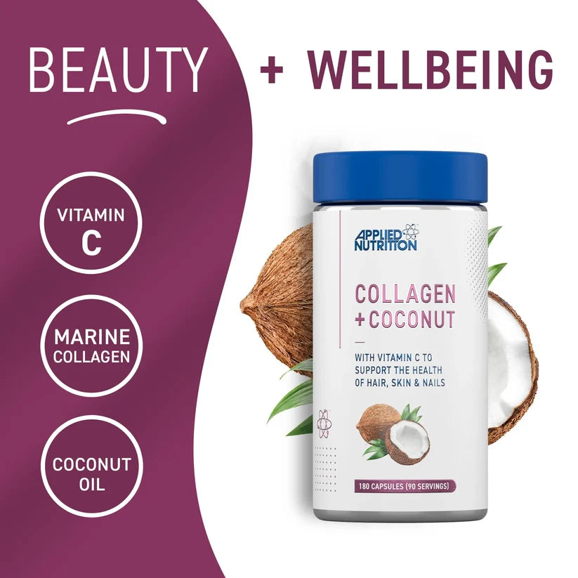 Collagen + Coconut Vit C Hair Skin Nail 180 Capsules