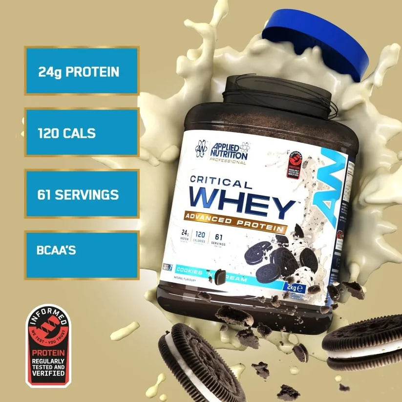 Critical Whey Protein Powder Cookies N Cream 2 Kilograms