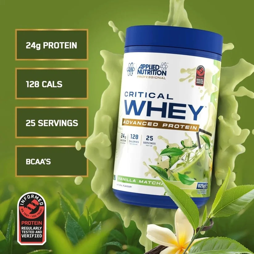 Critical Whey Protein Powder Vanilla Matcha 825 Grams