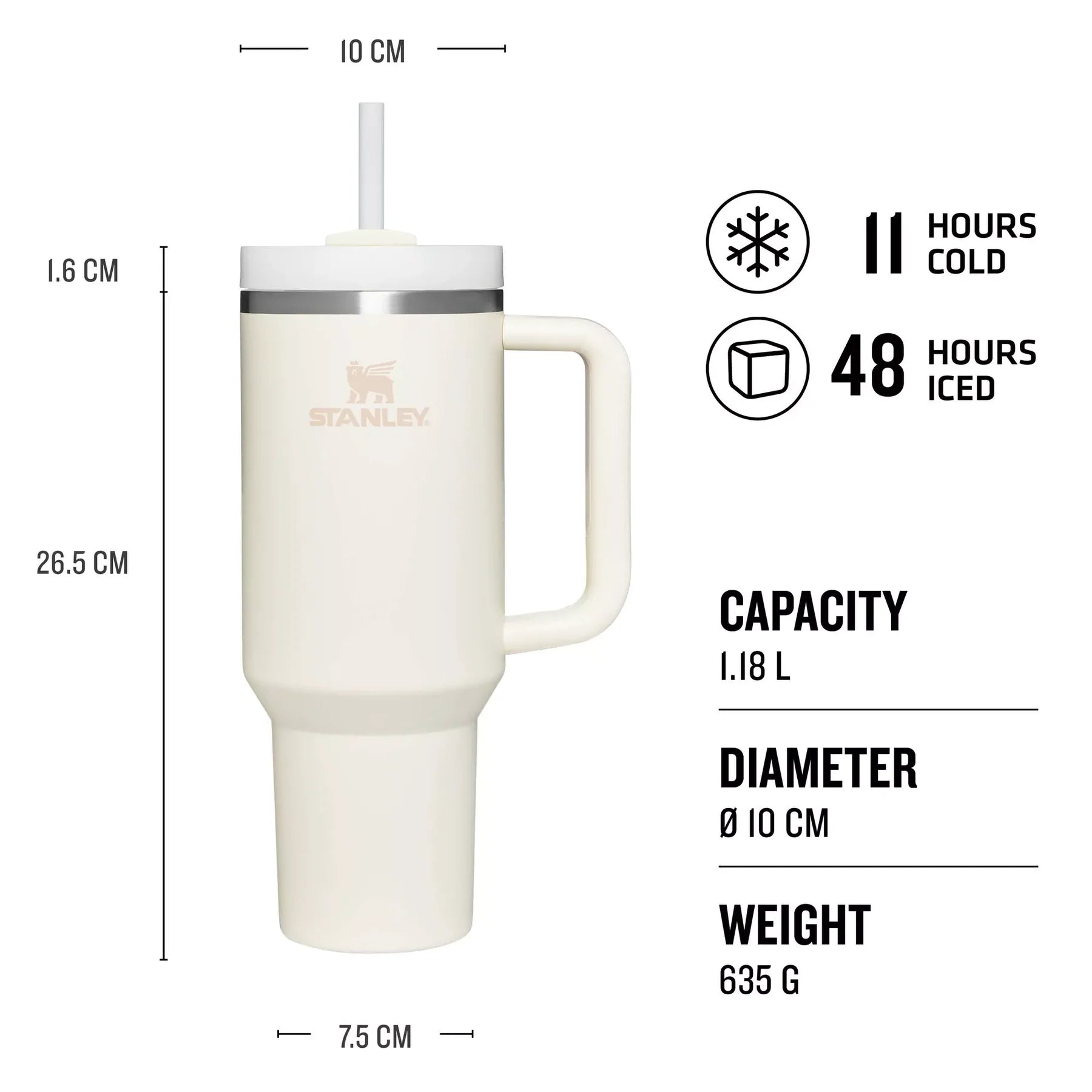 Quencher 2.0 Cream 40 Ounce Tumbler