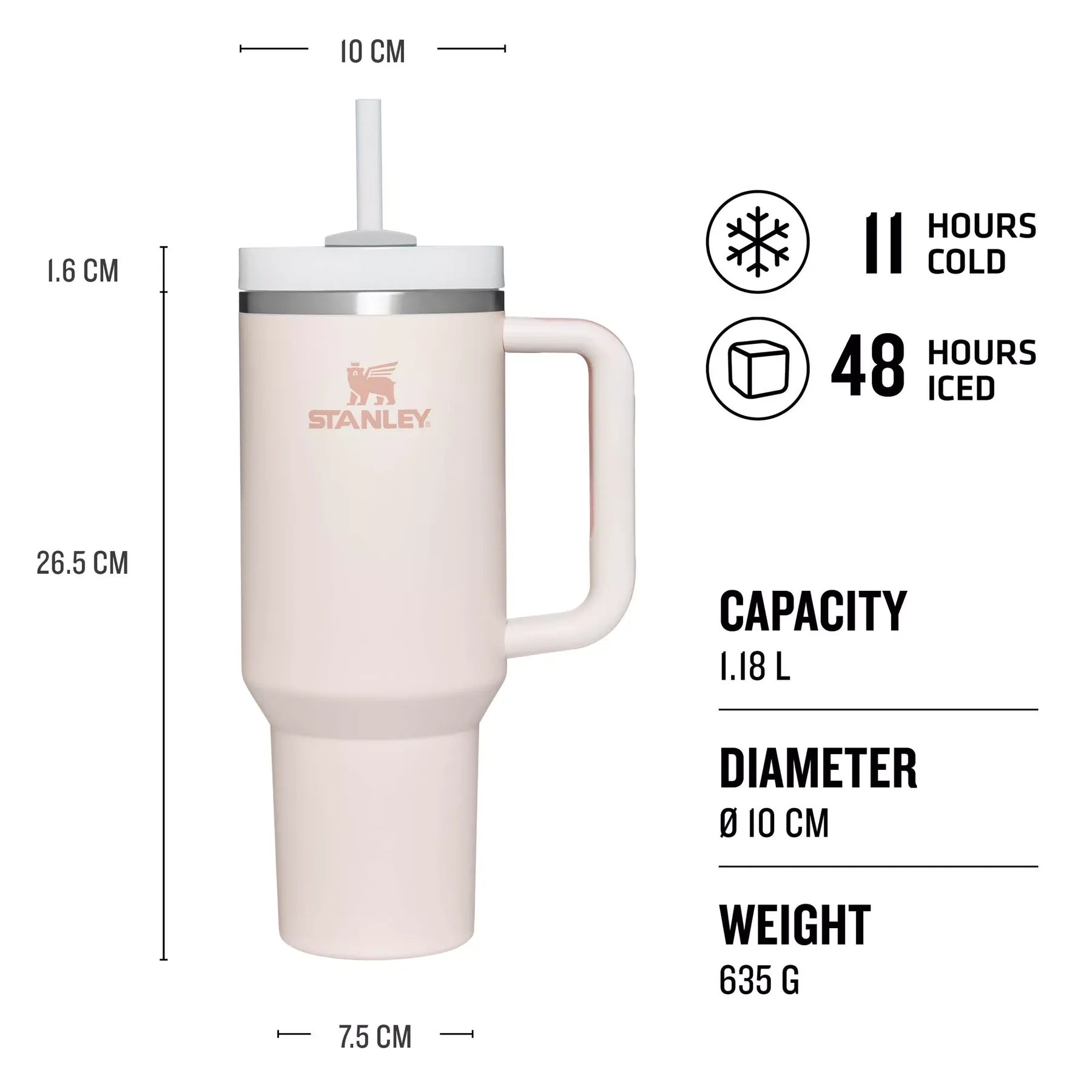 Quencher 2.0 Rose Quartz 40 Ounce Tumbler