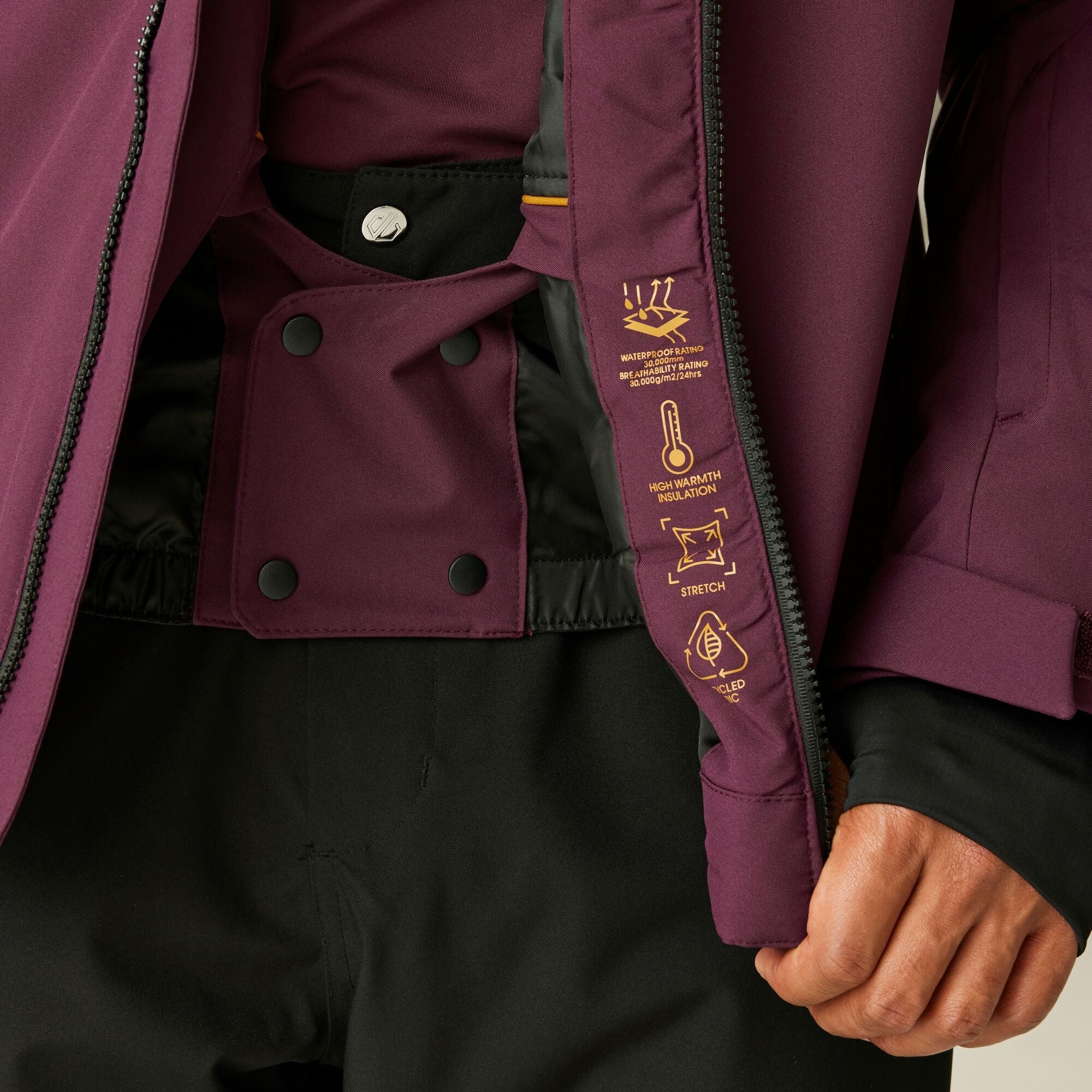 Mens Eagle Waterproof Padded Ski Jacket