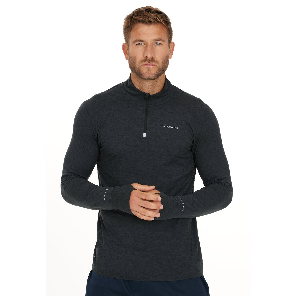 Mens Tune Melange Midlayer Long Sleeve T-Shirt