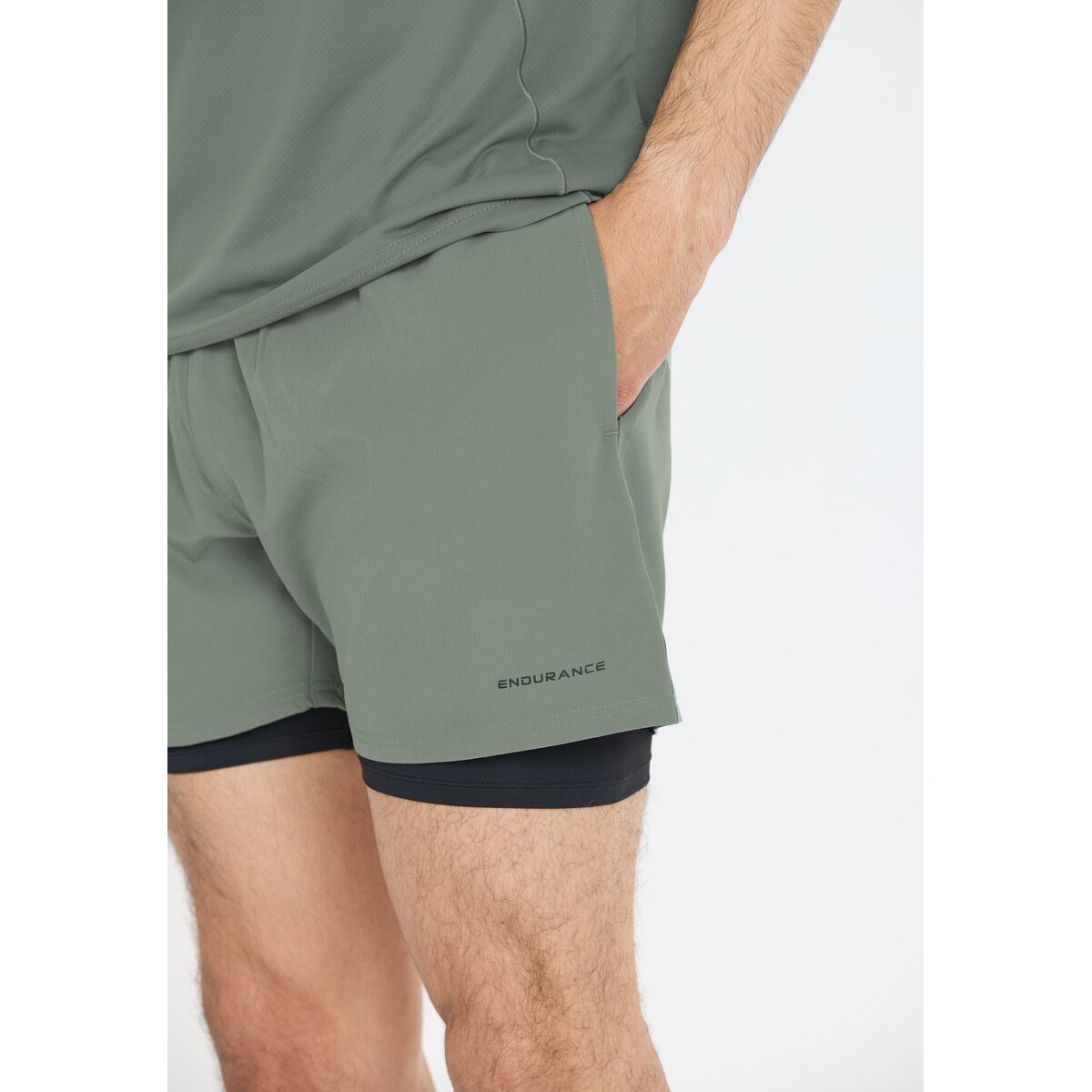 Mens Kros 2 in 1 Running Short