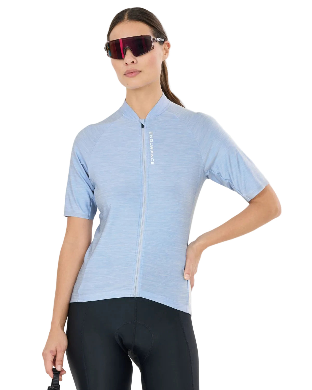 Logan Melange MTB Cycling Womens Short Sleeve Jersey