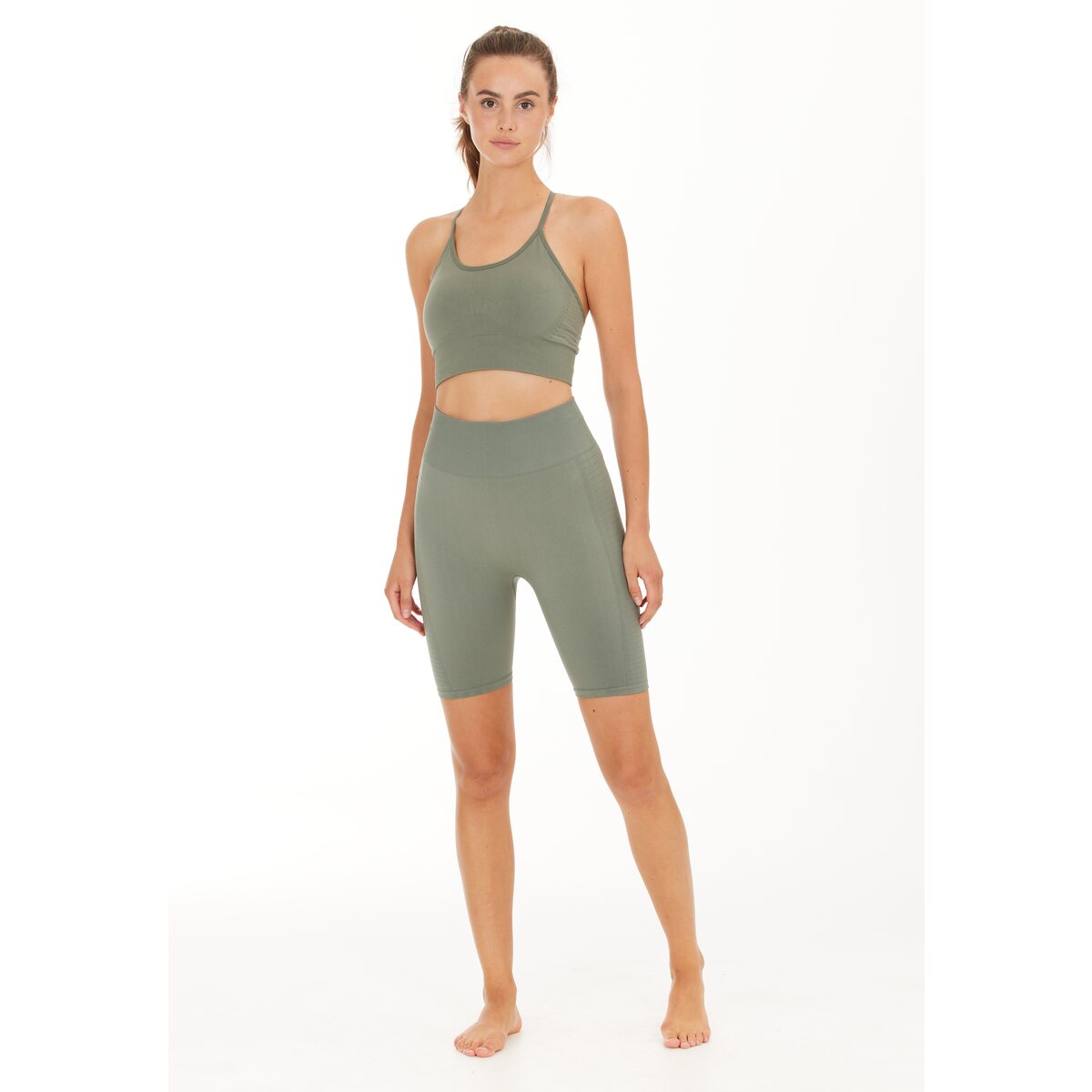Womens Yoga Nagar Seamless Fitted Shorts