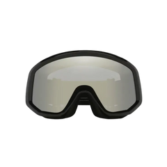 Shiny Black Frame High Silver Lens Snow Goggle