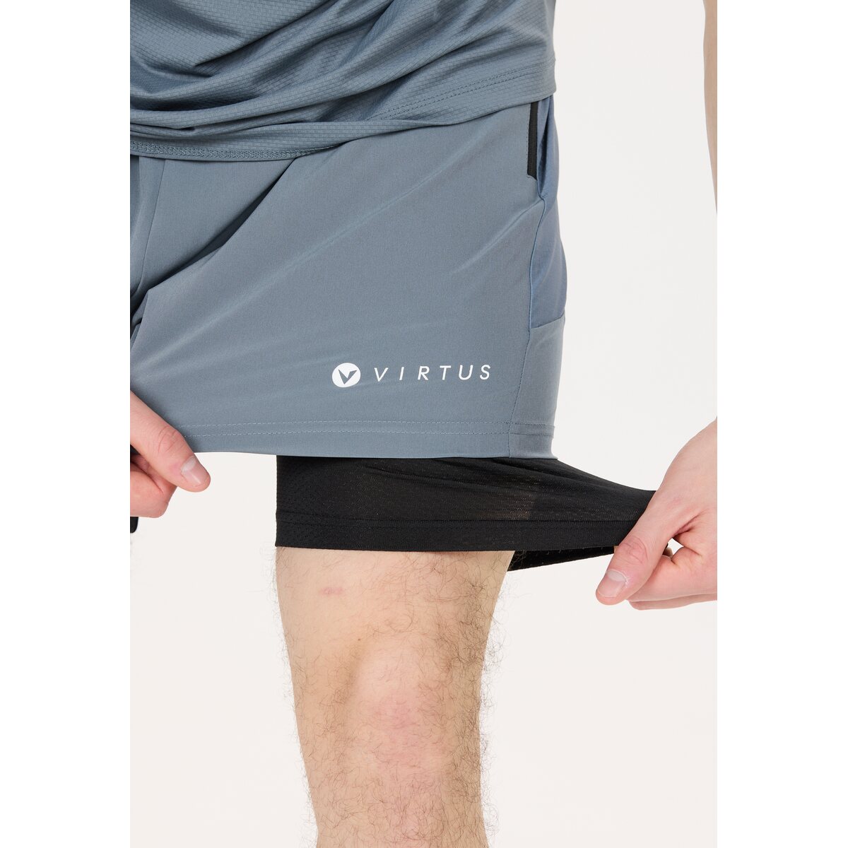 Mens Dylan 2 In 1 Stretch Shorts