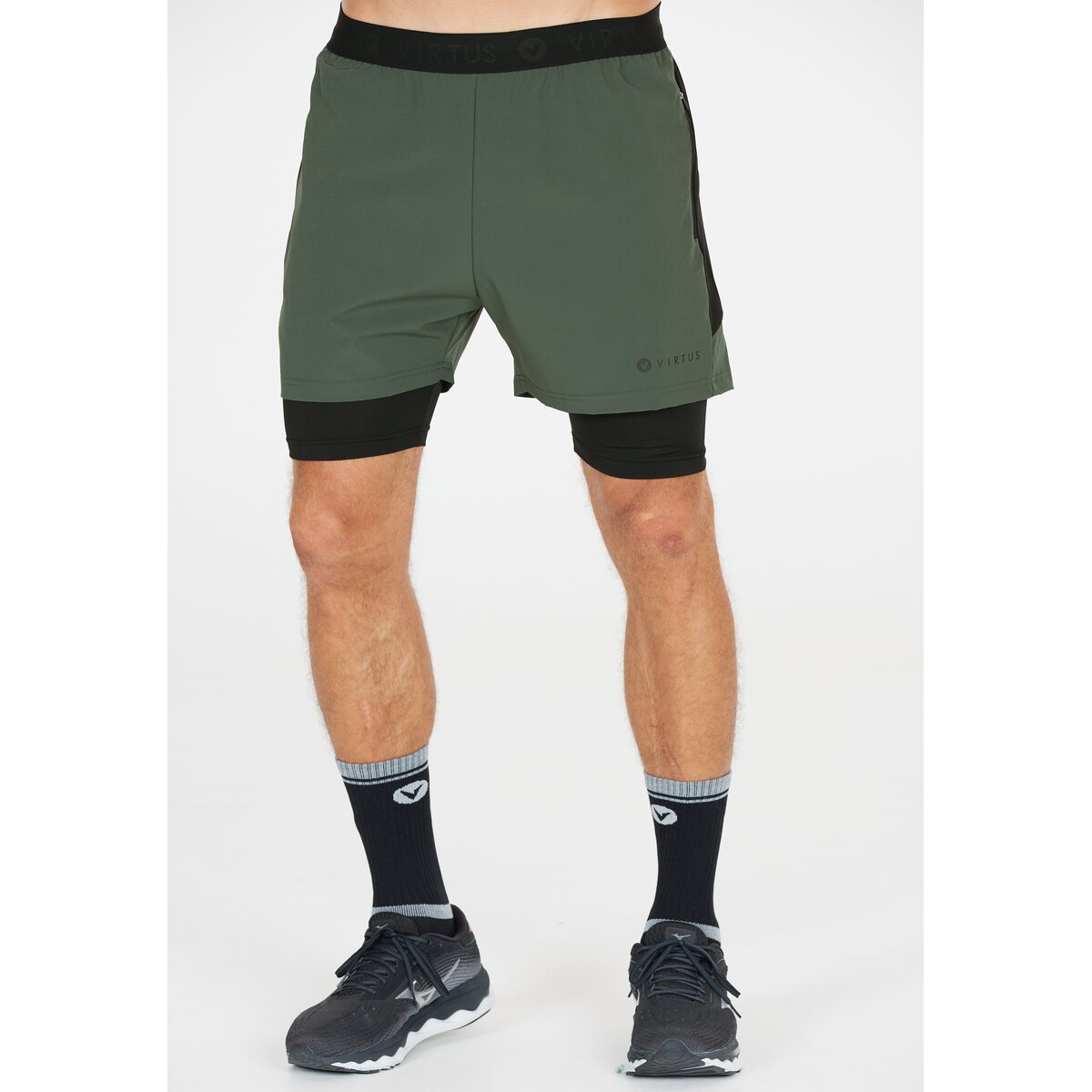 Mens Dylan 2-in-1 Stretch Shorts