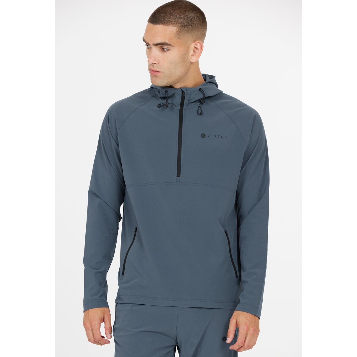 Mens Functional Half Zip Jacket with Hood