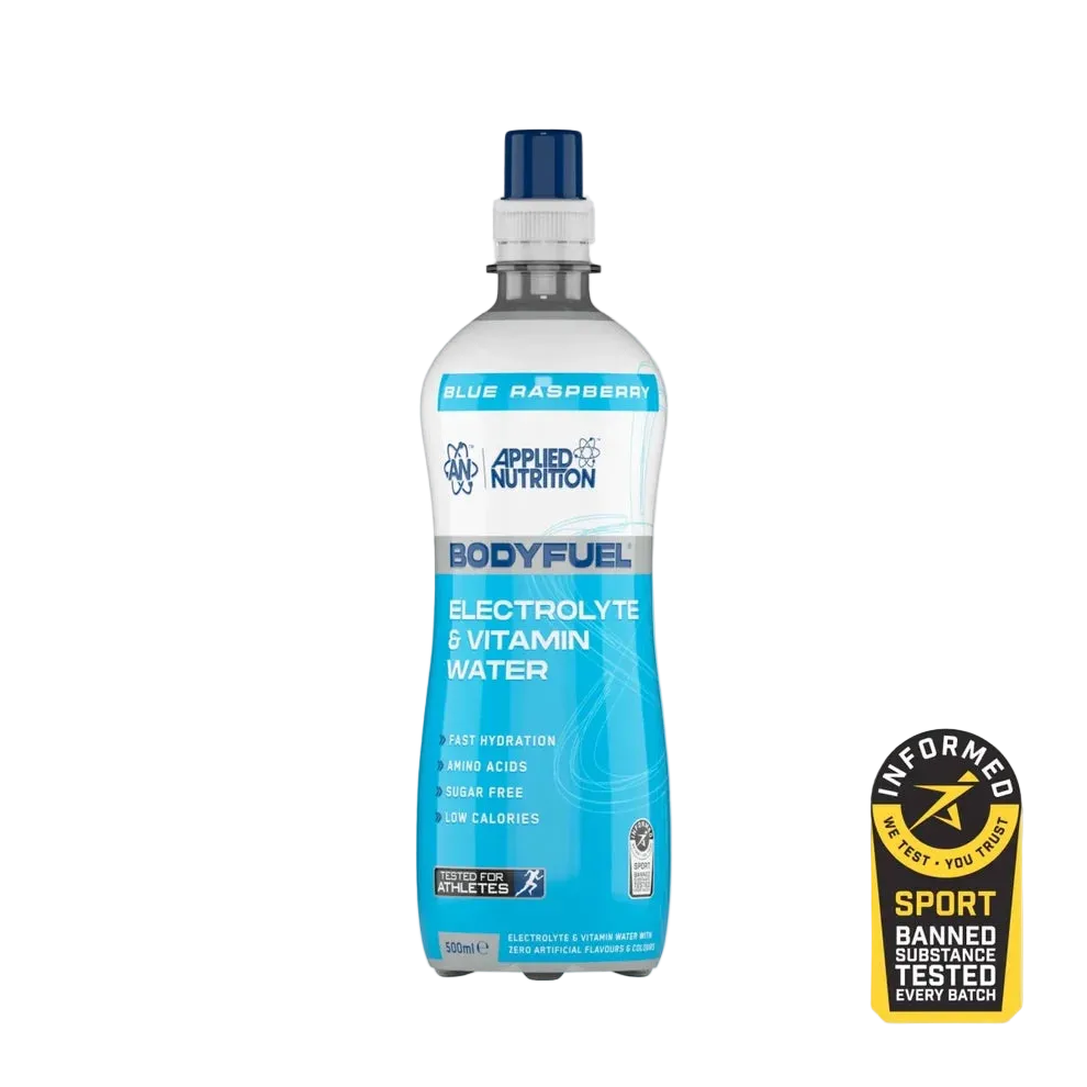 Body Fuel Electrolyte Water Blue Raz 500 Milliliters