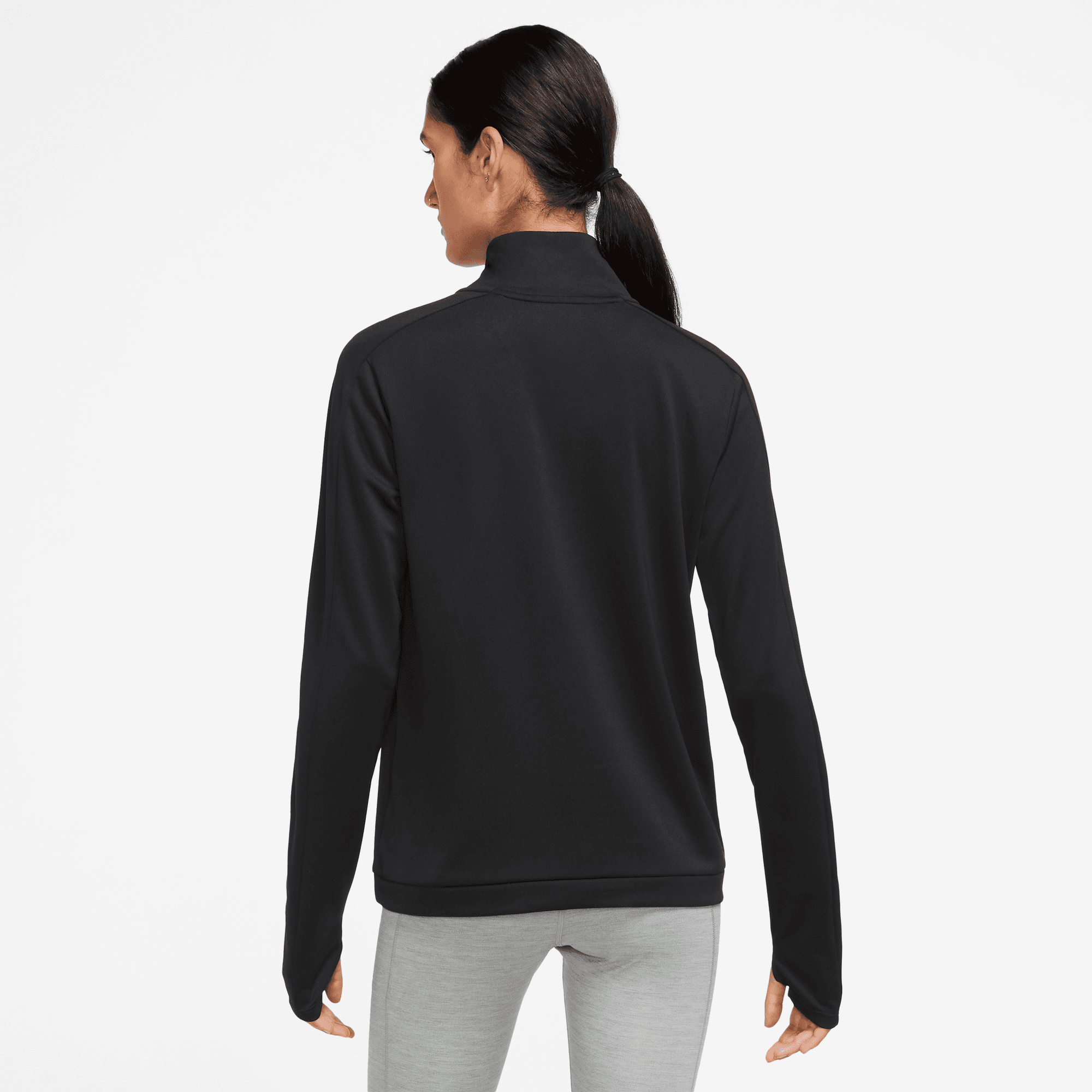 Womens Running Dri Fit Pacer Half Zip Long Sleeve T-Shirt