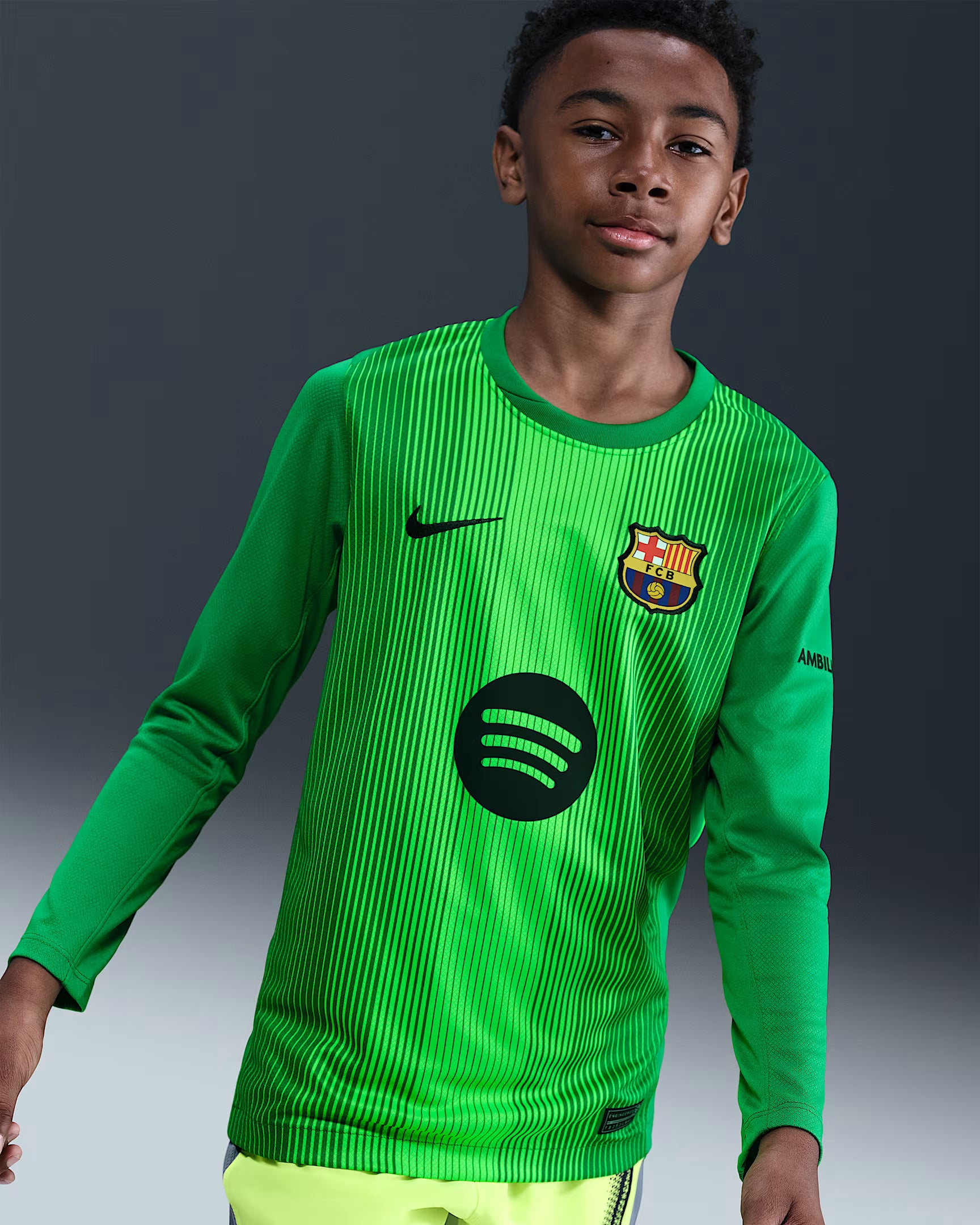 Junior FC Barcelona 25/26 Home Goalkeeper Jersey