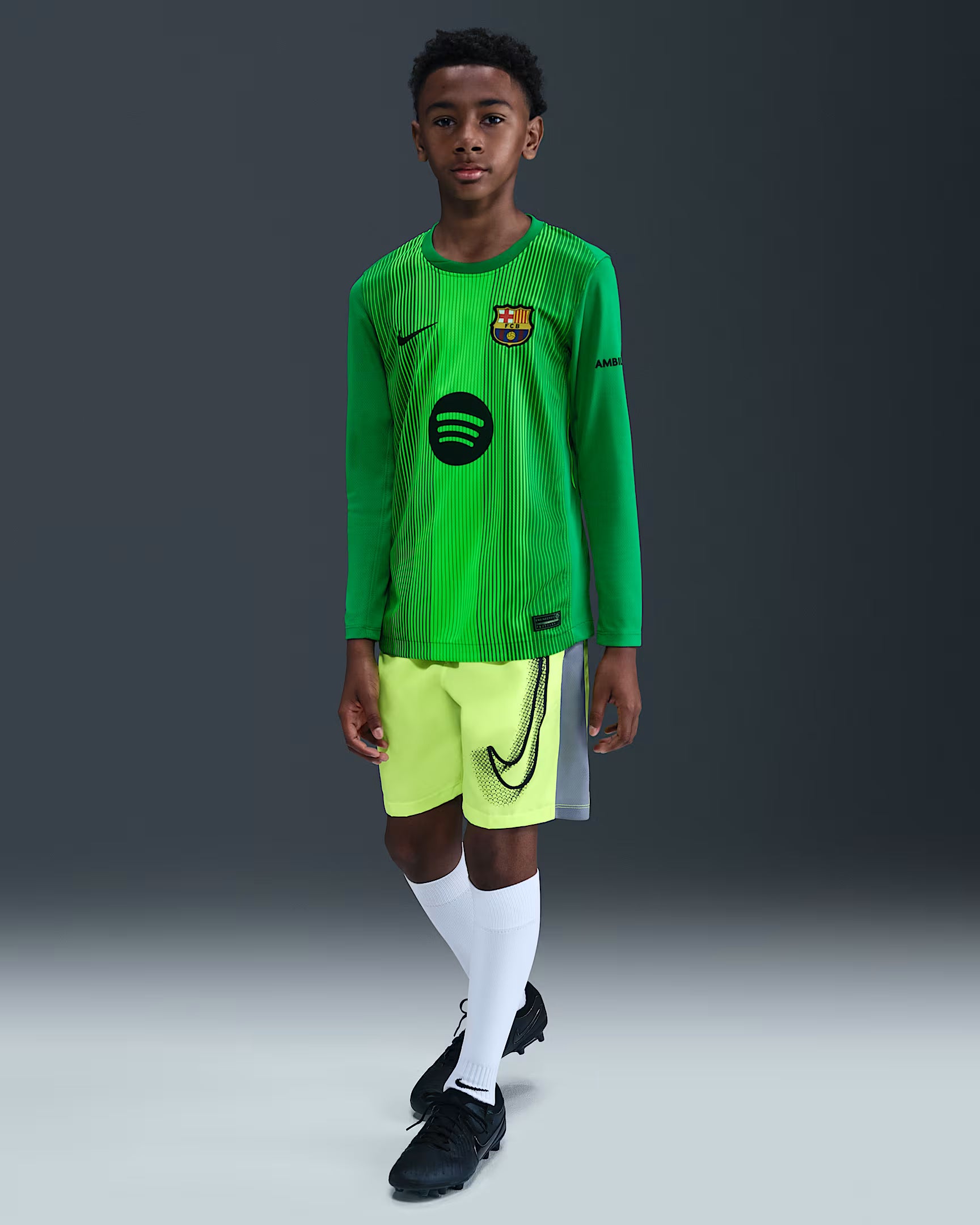 Junior FC Barcelona 25/26 Home Goalkeeper Jersey