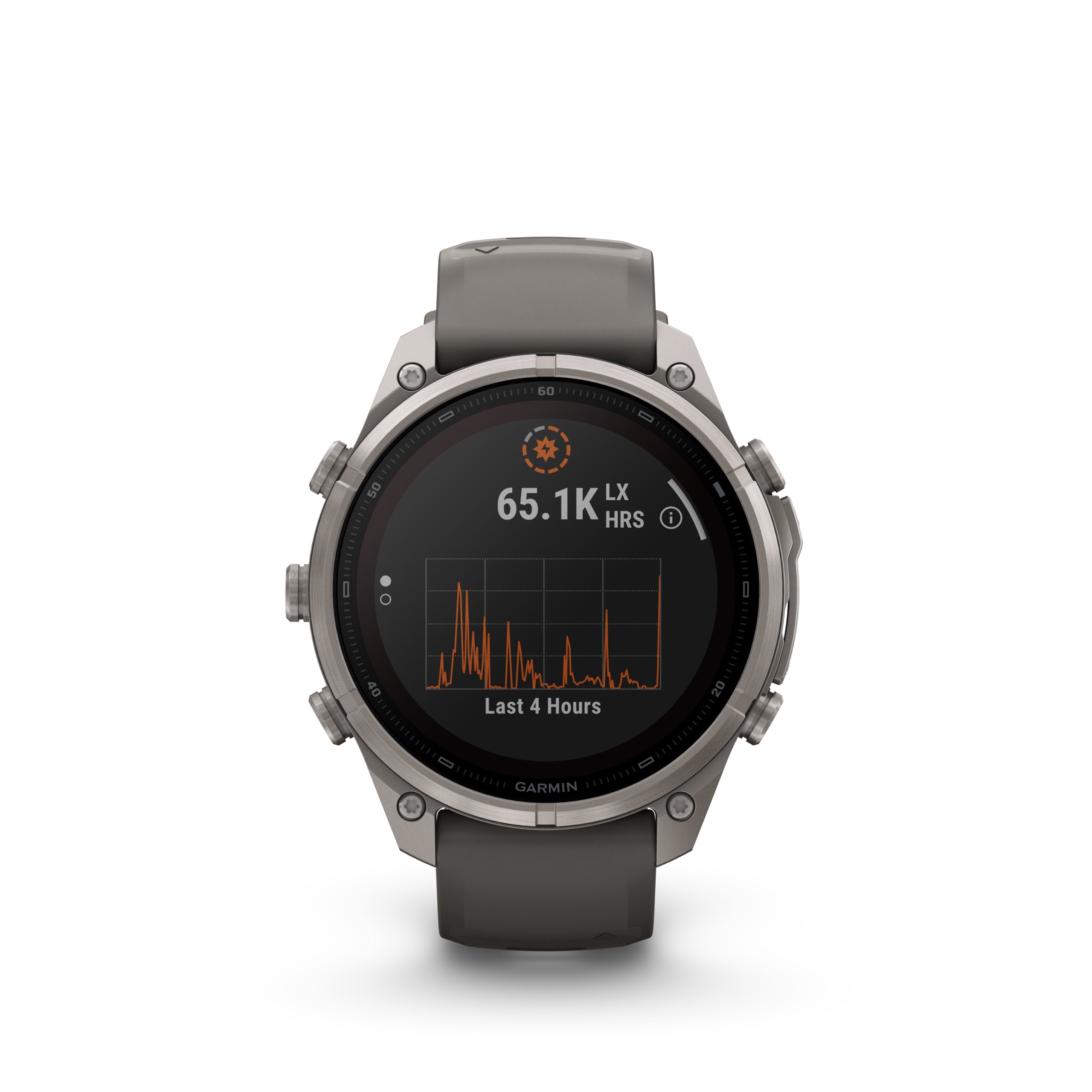 Fenix 9 Amoled Titanium With Pebble Gray Silicon Band 43 MM