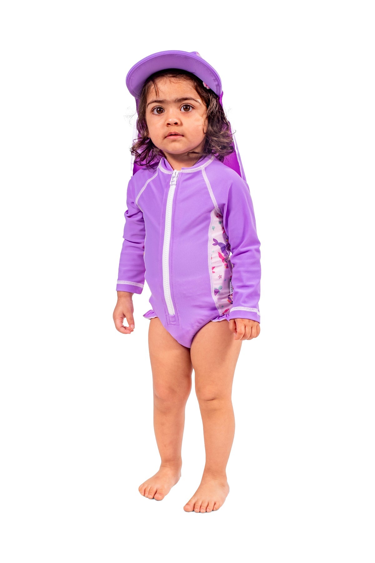 Baby Pink Pirated Printed Swim Cap