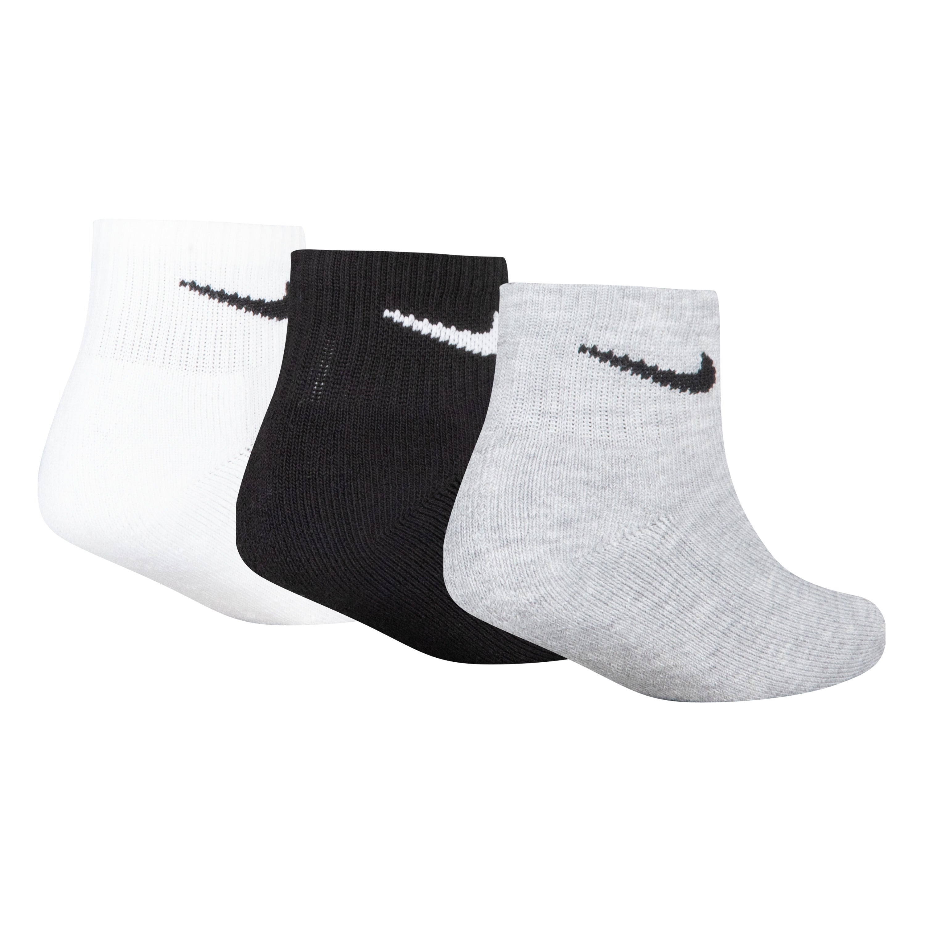 3 Pack Kids Basic Quarter Socks