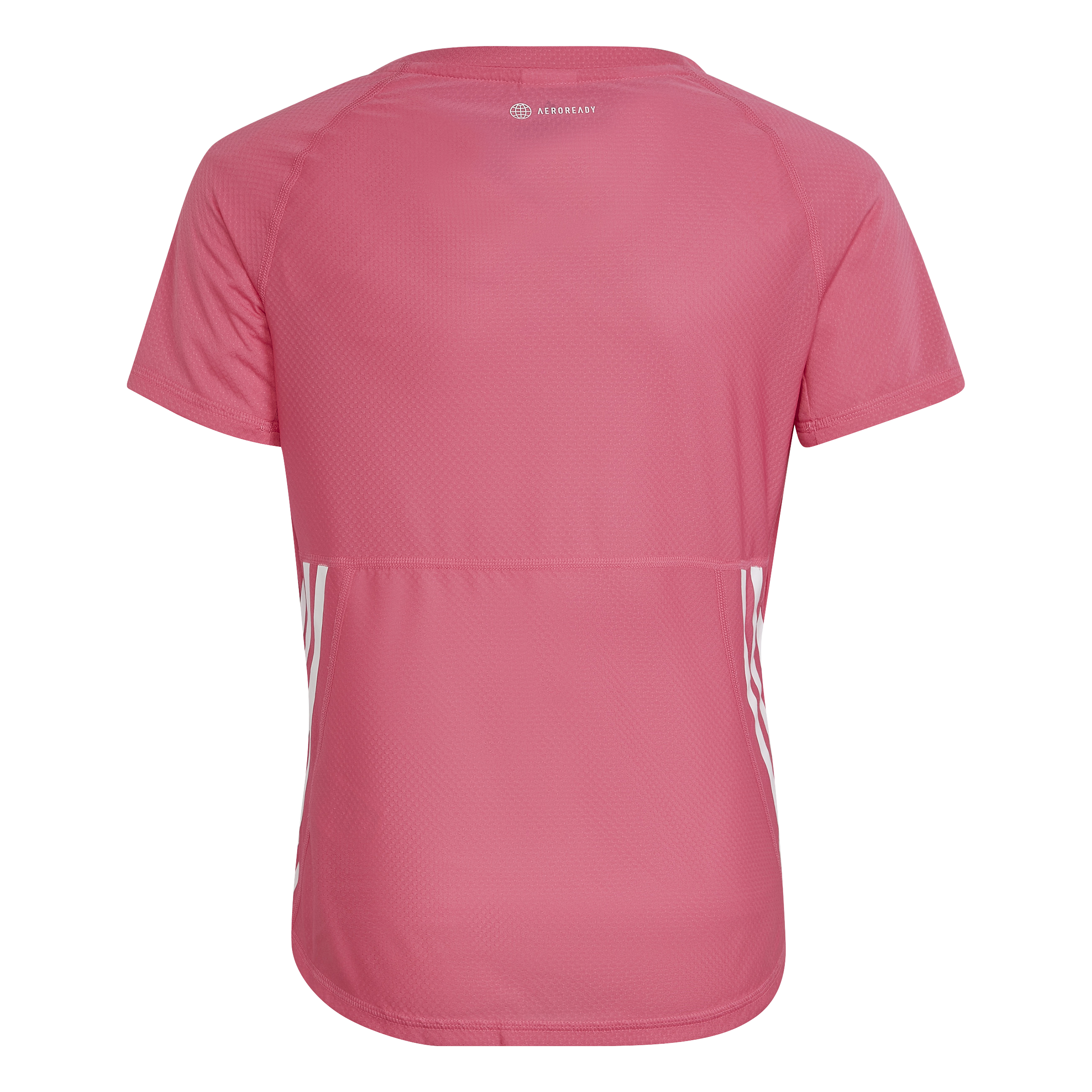Girls Performance Aeroready 3 Stripes Short Sleeve T-Shirt
