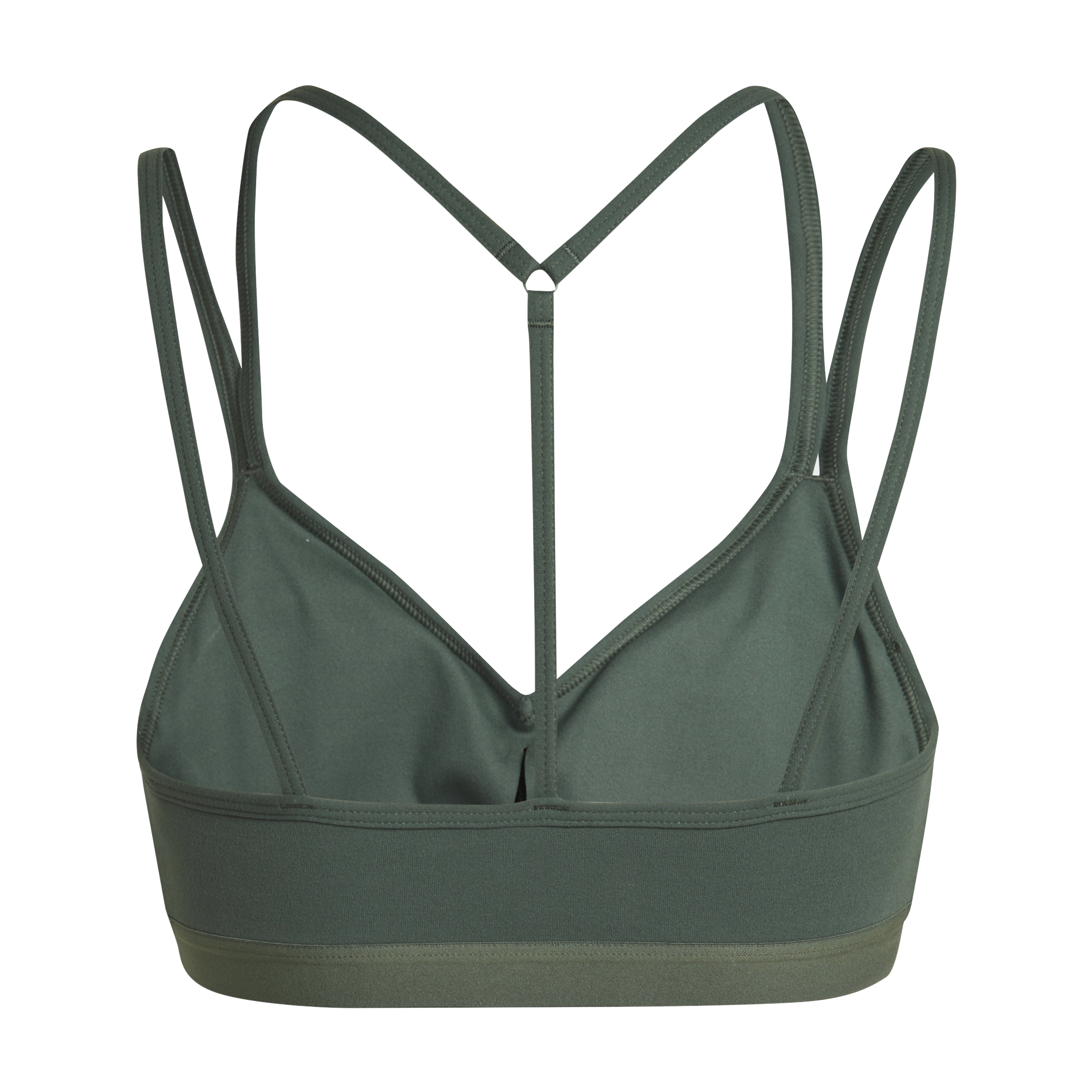 Womens Plain Strappy Light Impact Sports Bra