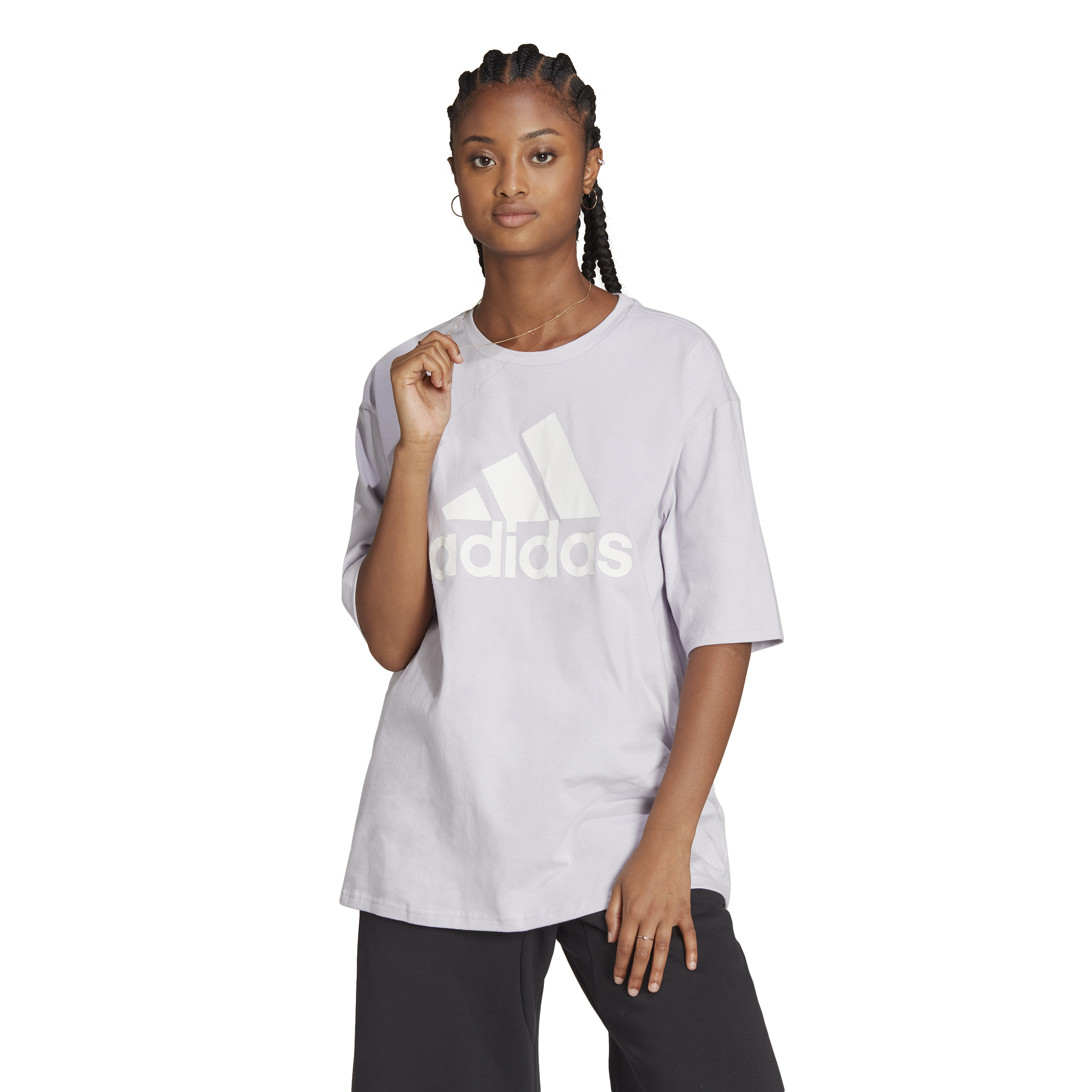 Womens Essential Big Logo Boyfriend Short Sleeve T-Shirt