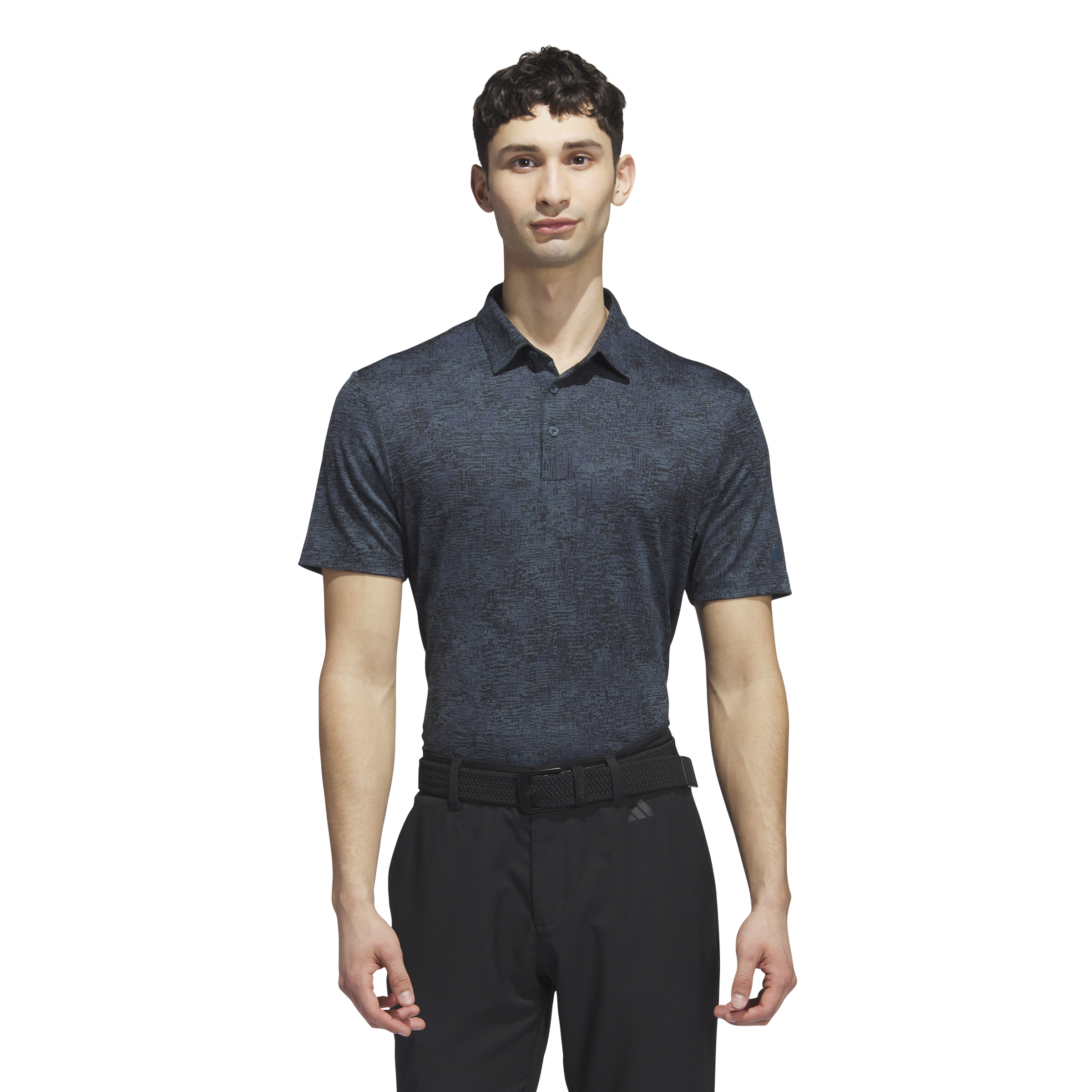Mens Aerial Jacquard Golf Polo Shirt
