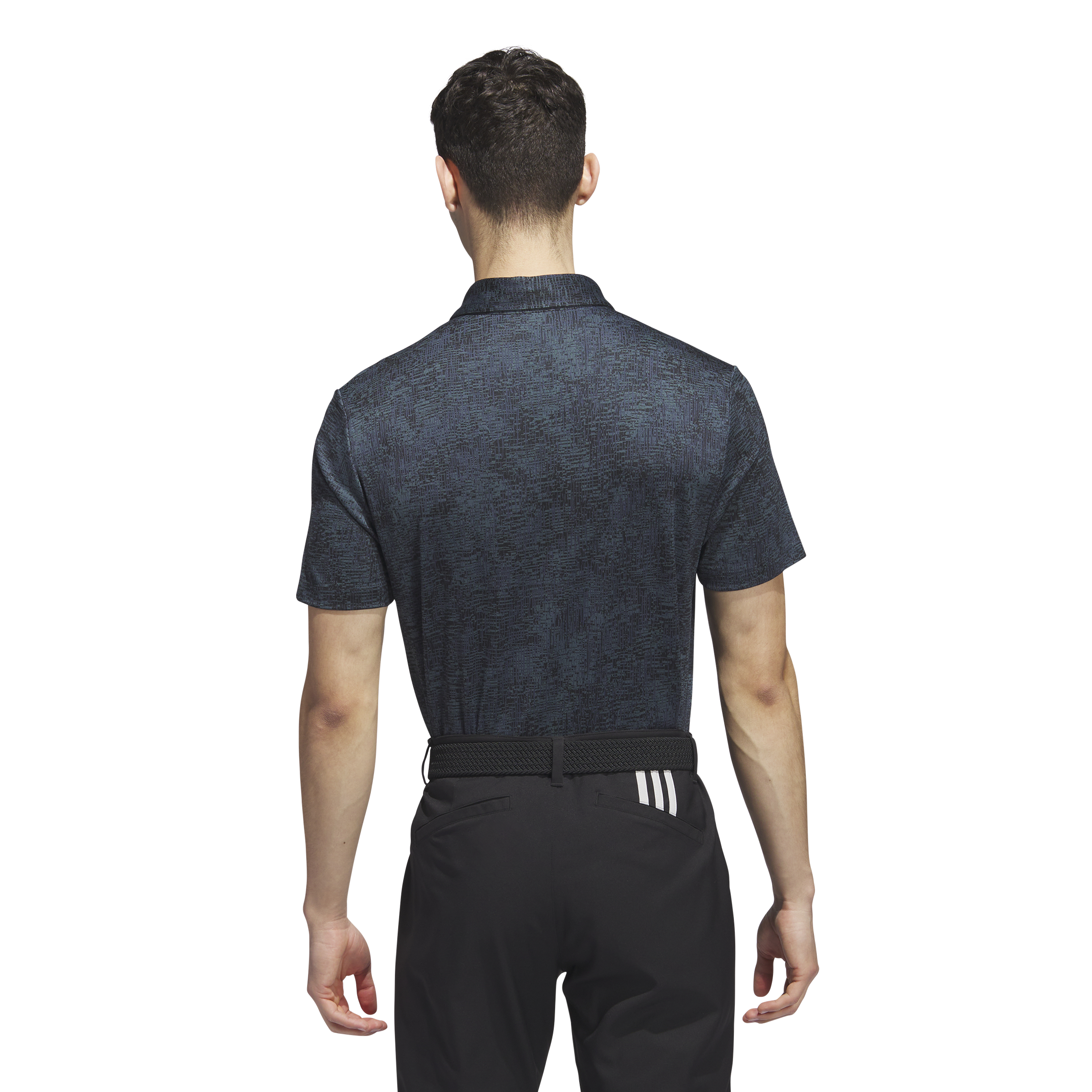 Mens Aerial Jacquard Golf Polo Shirt